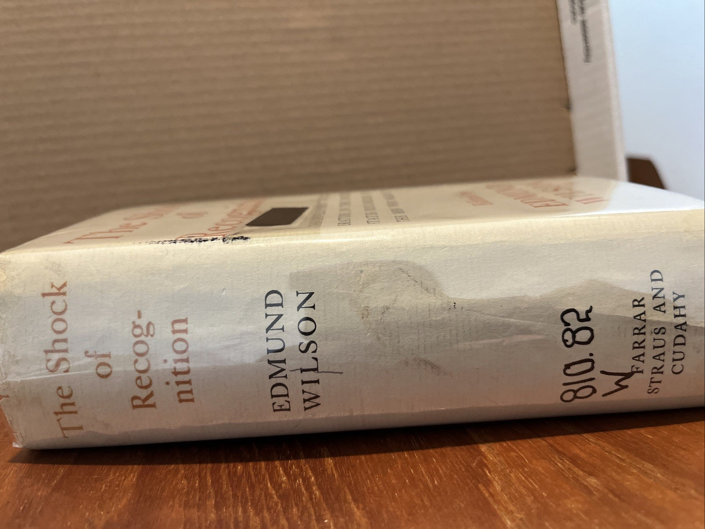 The Shock Of Recognition By Edmund Wilson (1955) Ex Lib