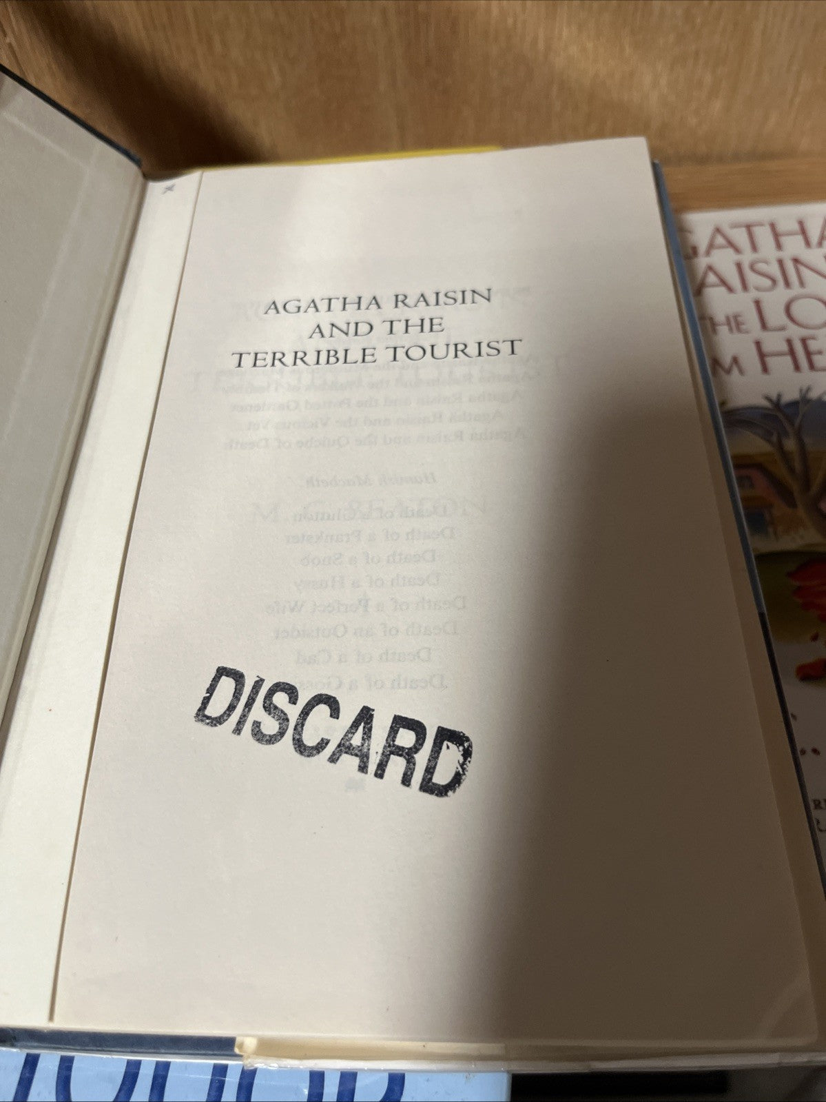 mc beaton books Lot of 7 agatha raisin Hardcover