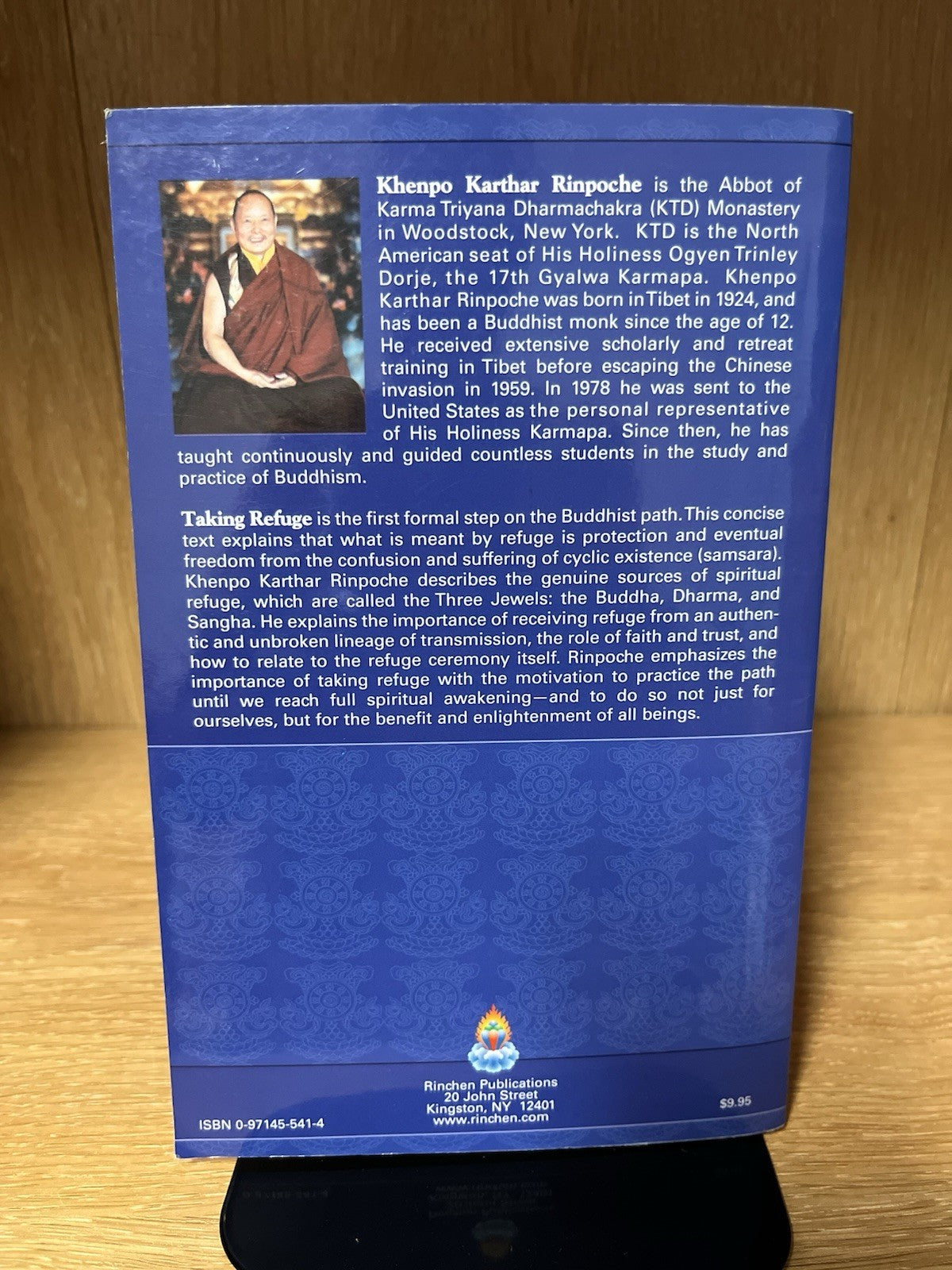 Khenpo Karthar Rinpoche Taking Refuge: A Teaching on Entering the Buddhist Path