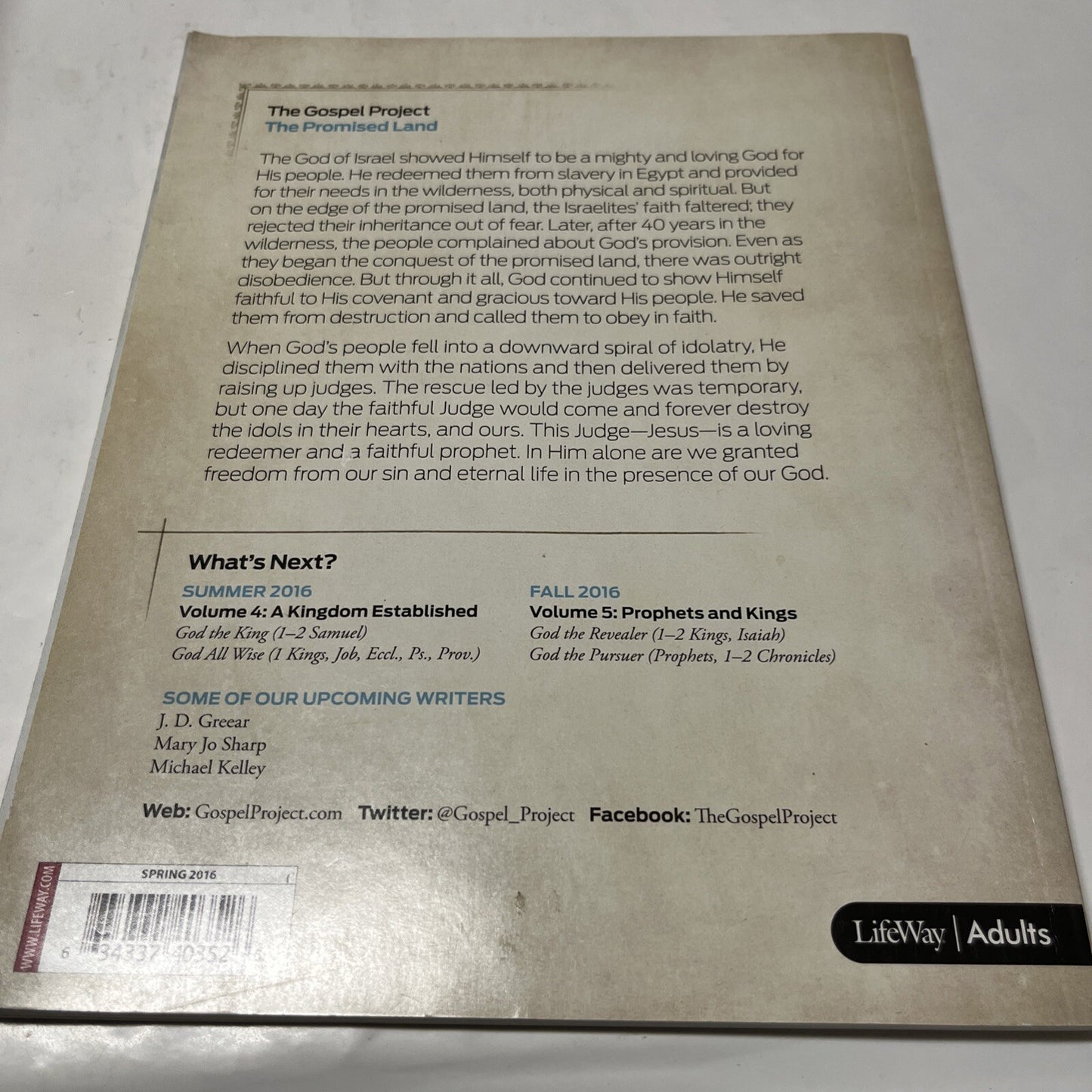 The Goapel Project Chronological The Promised Land Volume 3 2016 Personal Study