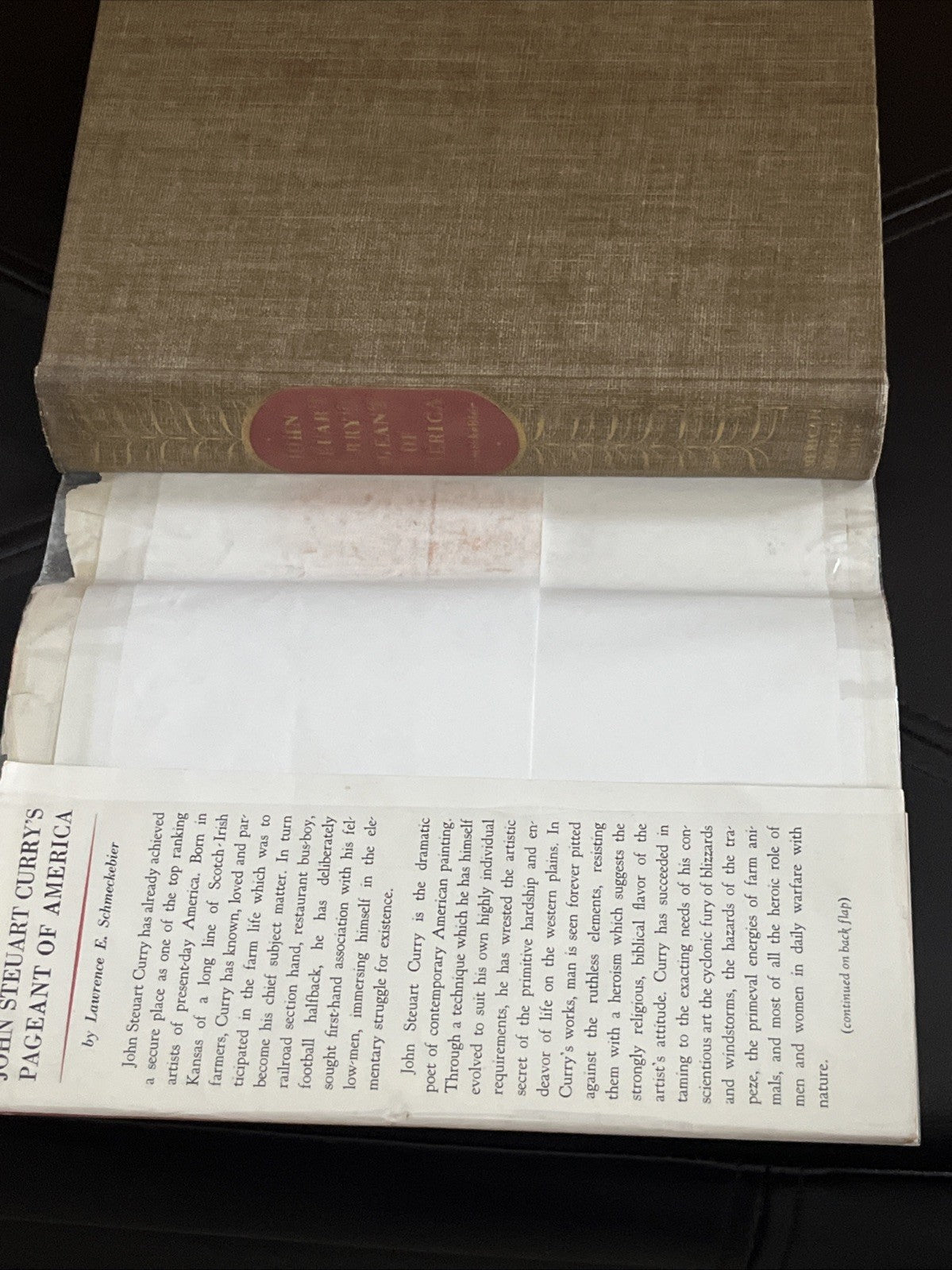 JOHN STEUART CURRY'S PAGEANT OF AMERICA 1st ed Laurence E Schmeckebier 1943