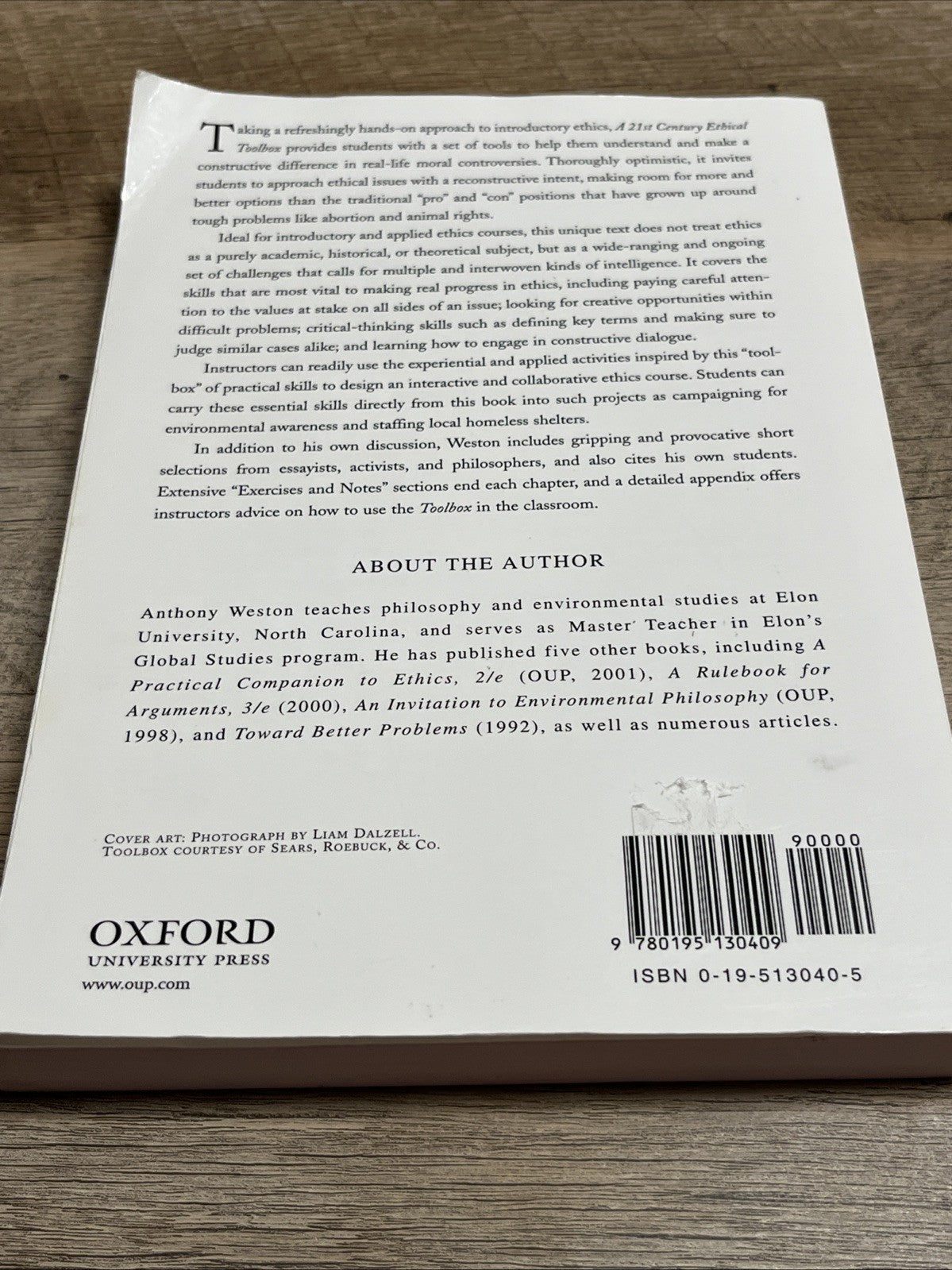 A 21st Century Ethical Toolbox Paperback Anthony Weston