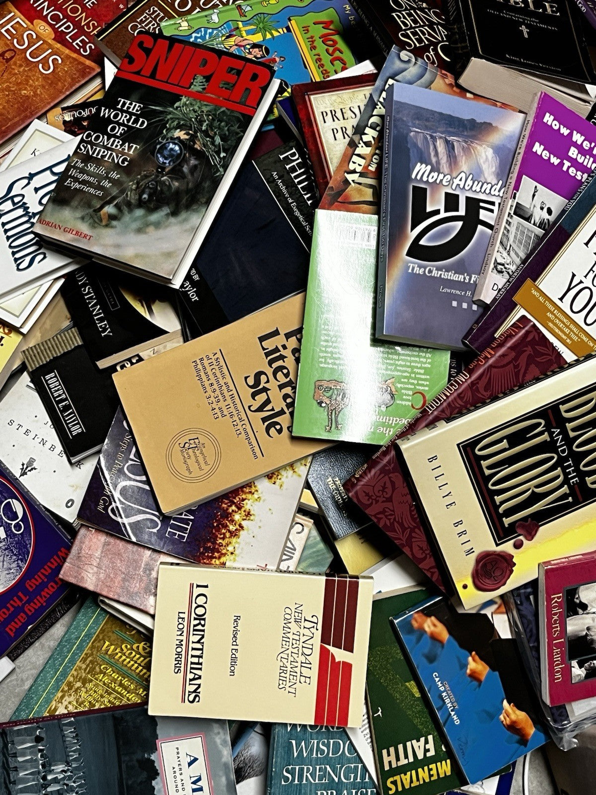 Lot of 10 Pounds LB Christian Prayer Bible Jesus Theology Story Book RANDOM*MIX