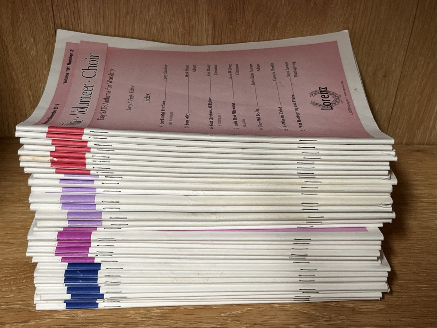 32 Lot The Volunteer Choir Volume 101. Number 1-4 Jan-Dec 2013 -2014 SATB Anthem