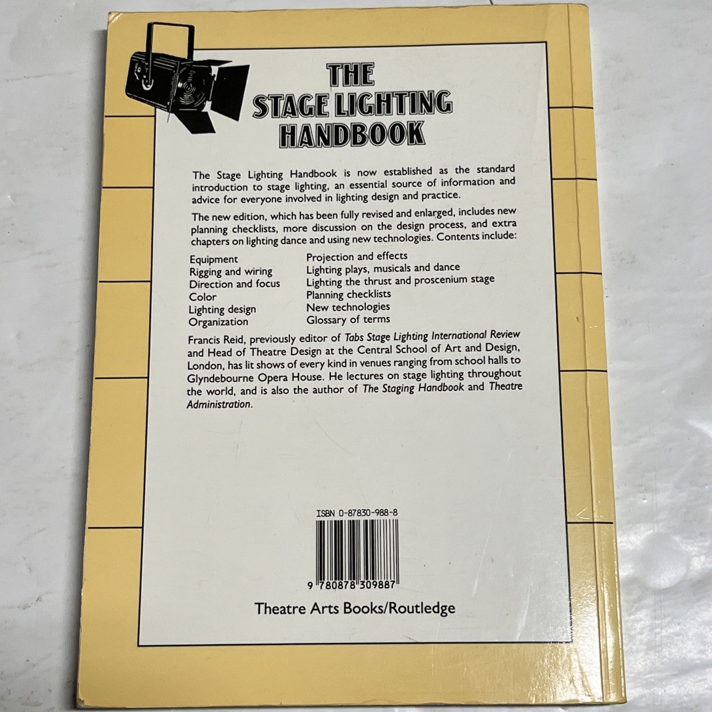 The Stage Lighting Handbook by Reid, Francis , Third Edition