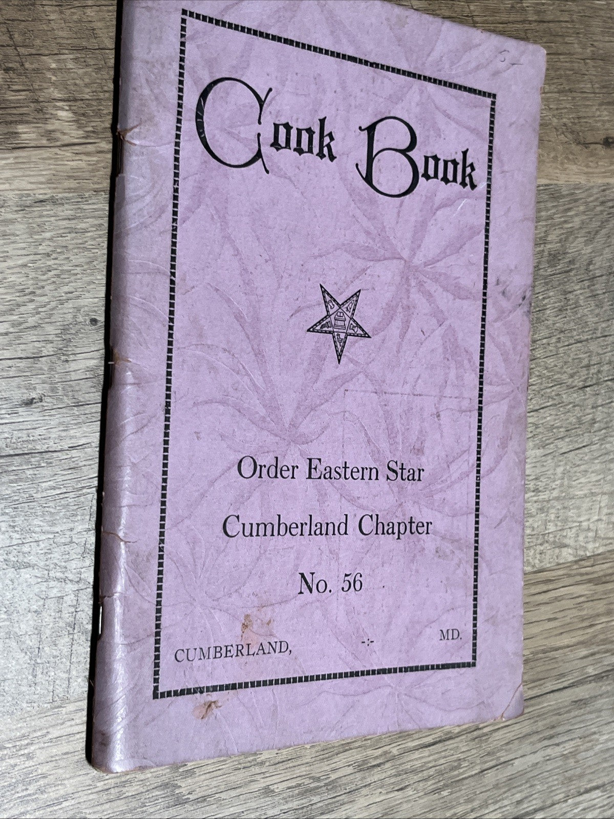 Order Eastern Star Cumberland Chapter No. 56 CUMBERLAND