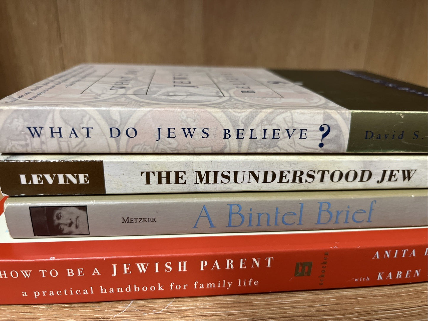 Jewish book lot of 4 Jewish Paperback Books in Hebrew