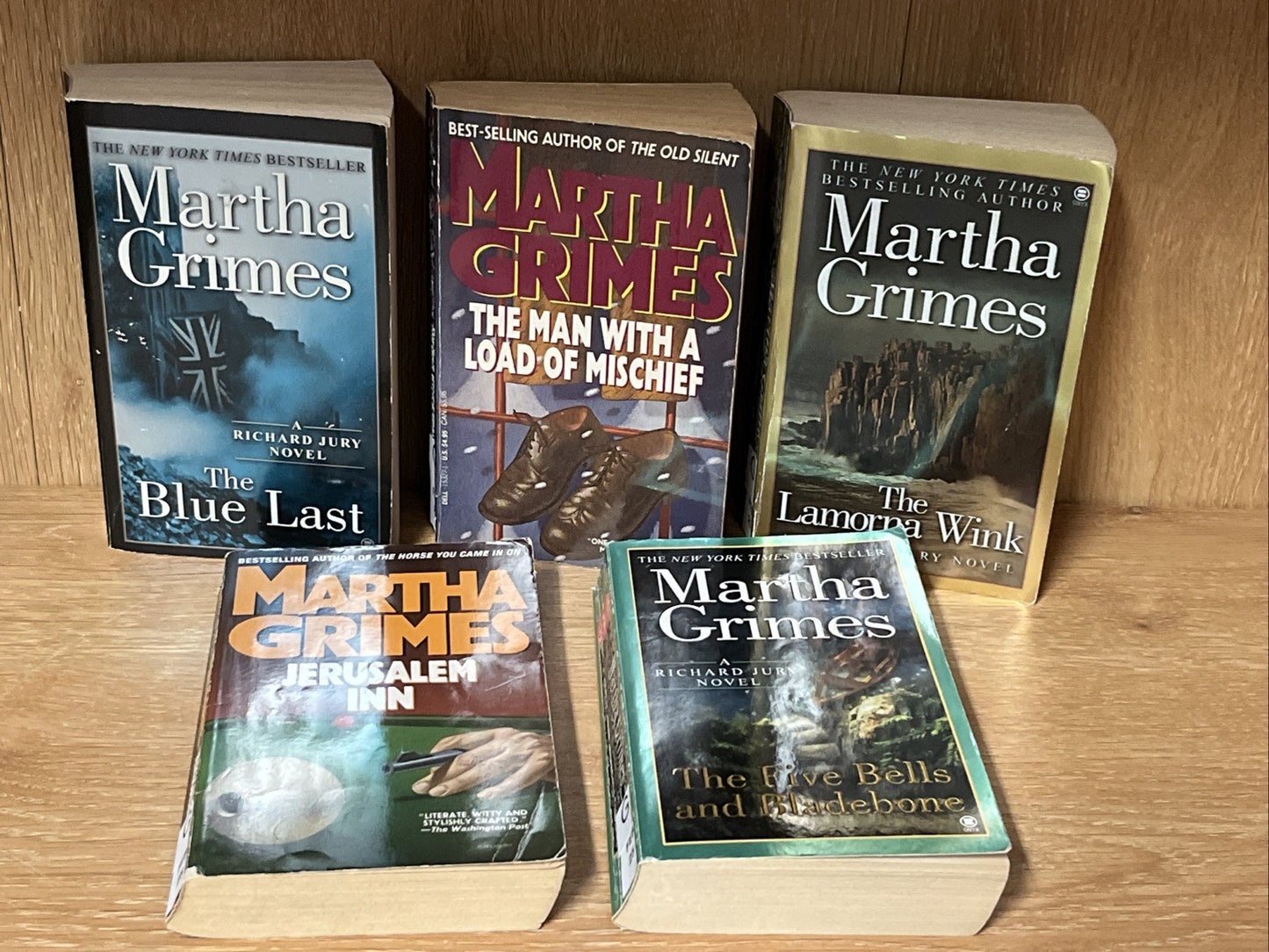 Martha Grimes Mystery Book Lot of 5