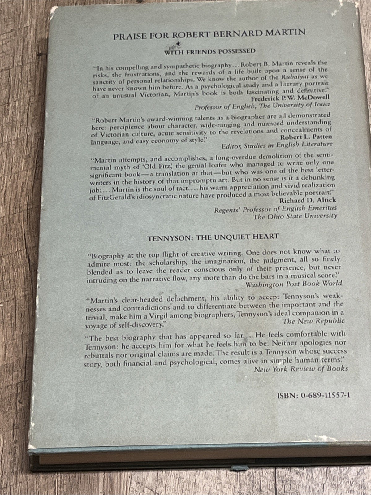With Friends Possessed: A Life of Edward Fitzgerald Martin, Robert B. Martin