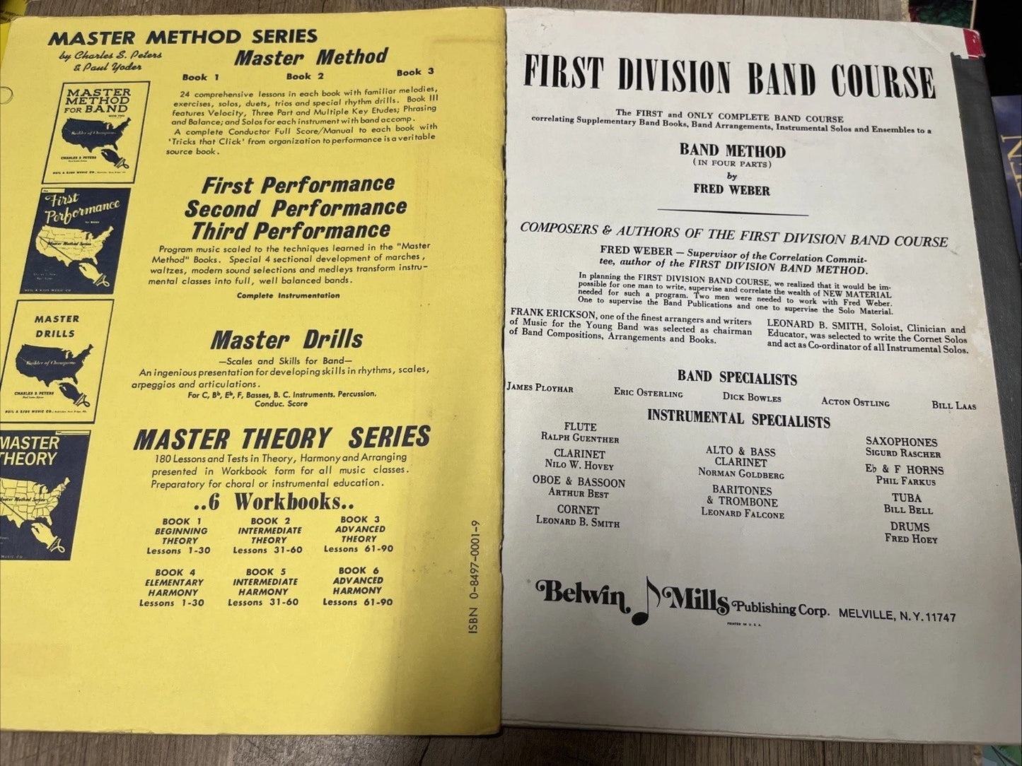 First Division Band Method & Master Method for Band Book One C-Flute