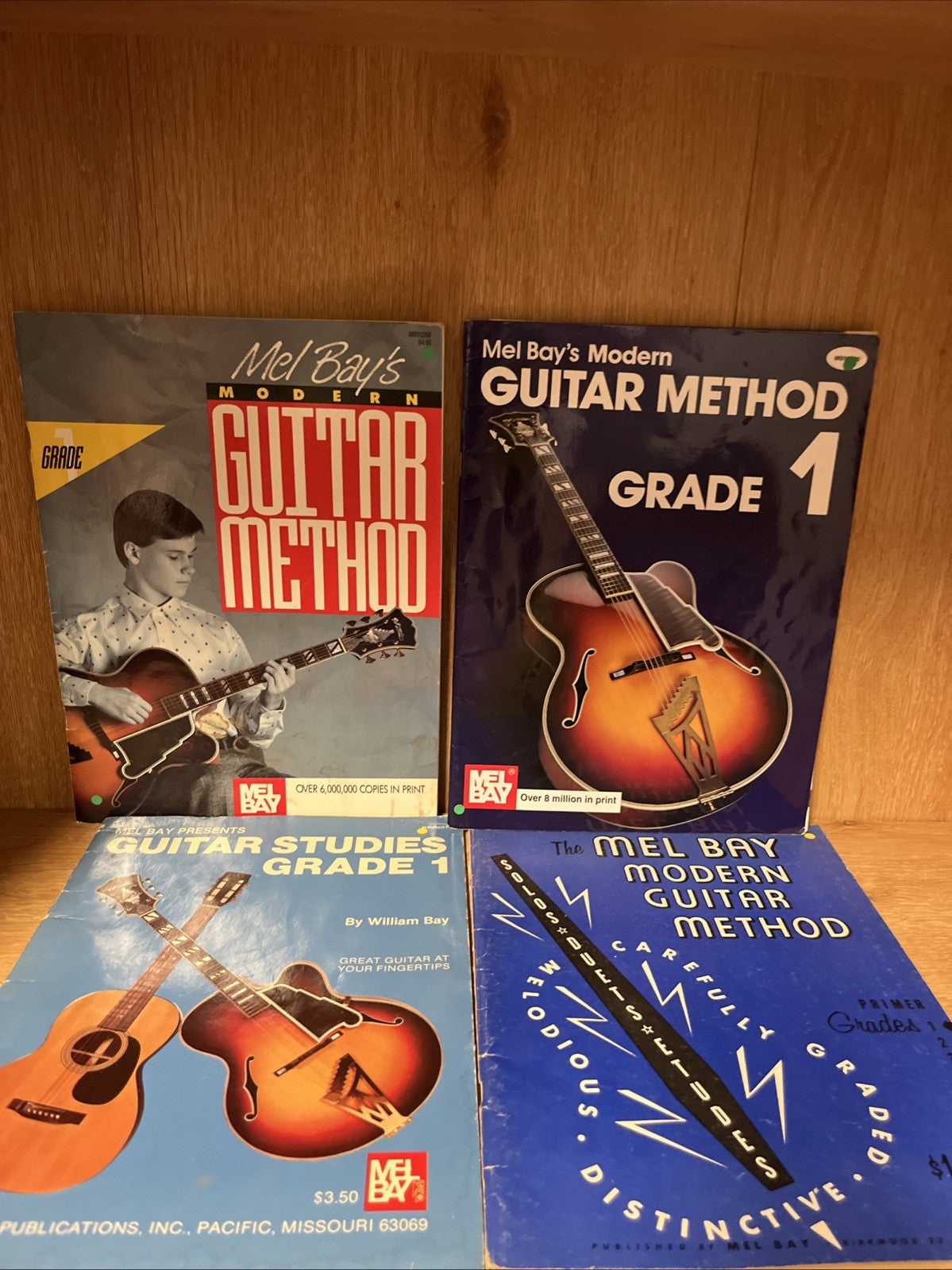 Mel Bay’s Guitar books Lot of 4 Guitar Studies and Modern Method