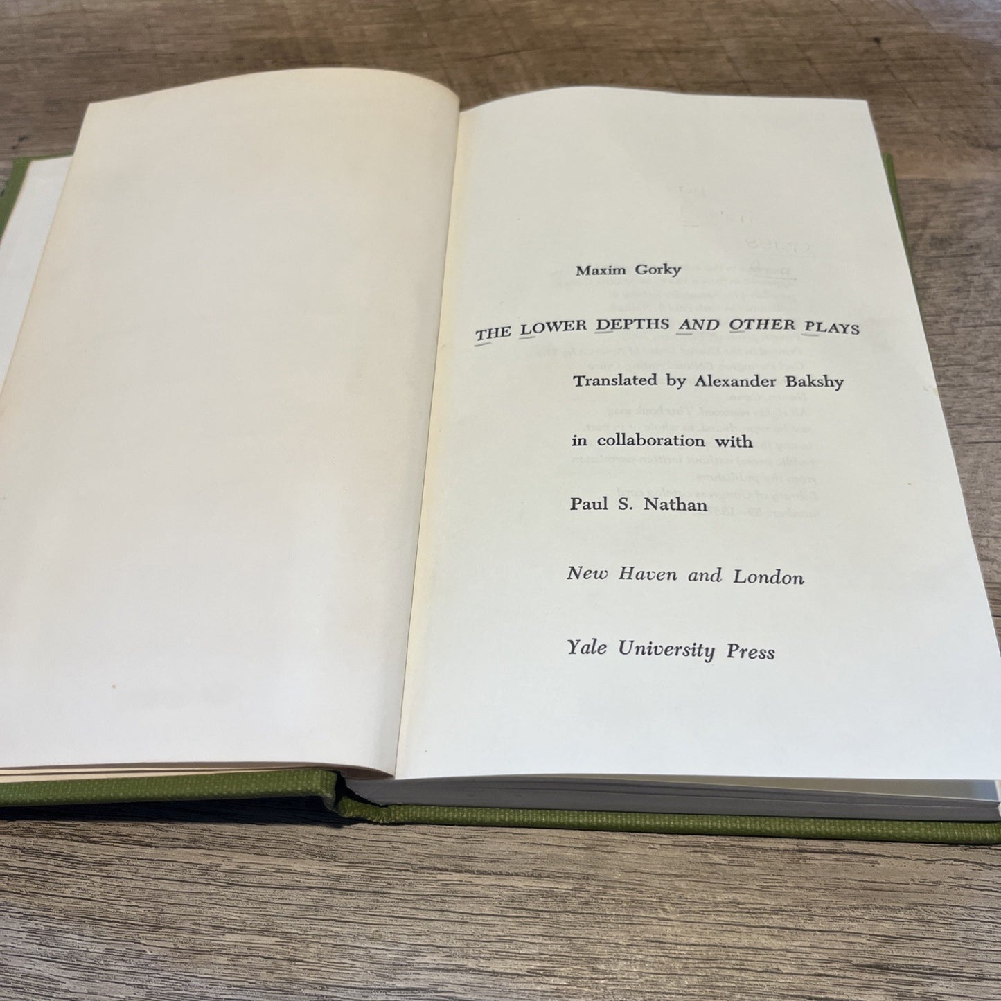 The lower depths, and other plays / Maxim Gorky ; translated by Alexander Bakshy