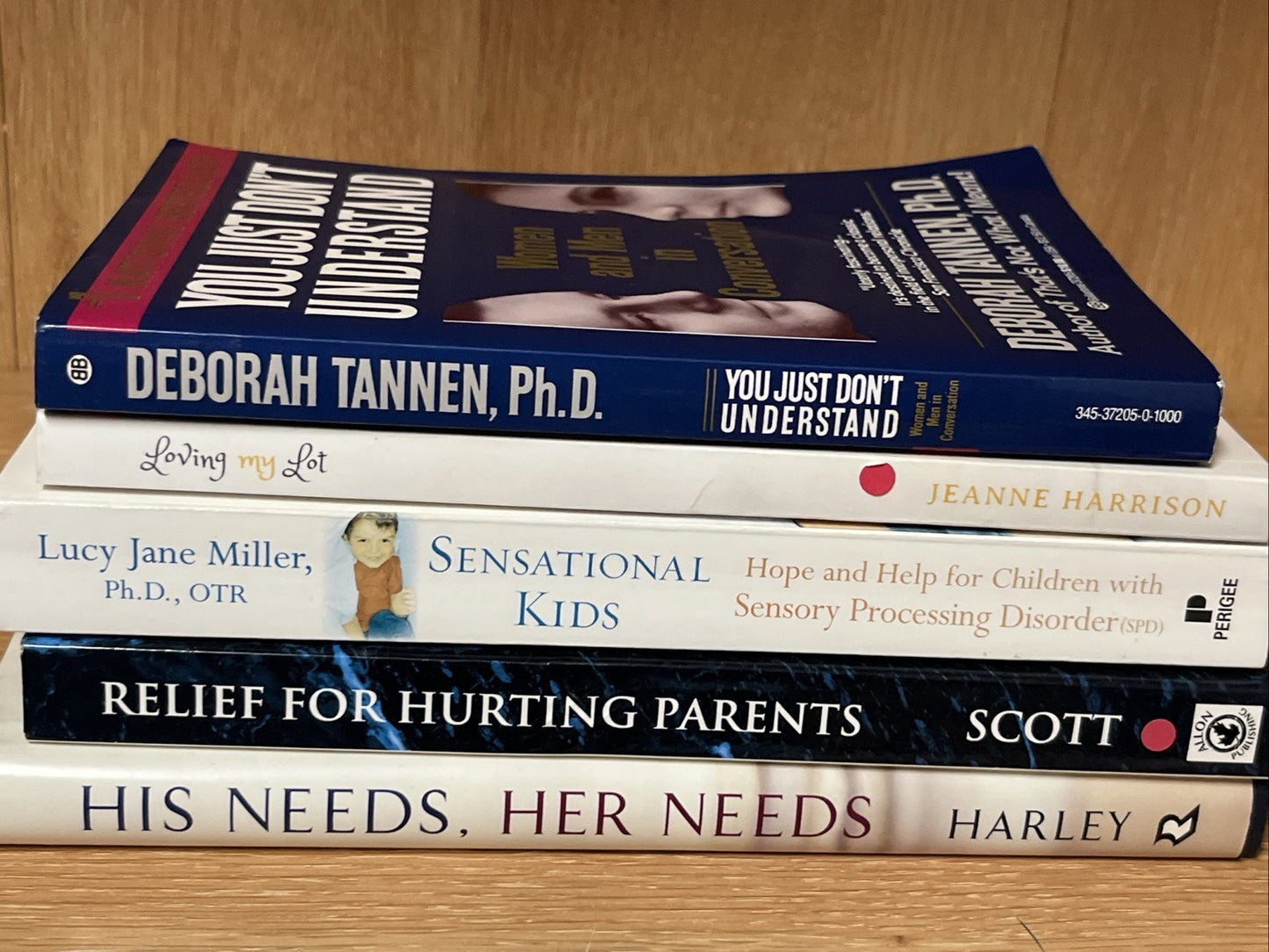 Lot of 5 Books on Parenting Gifted Child, Relief For Hurting Parents, Marriage