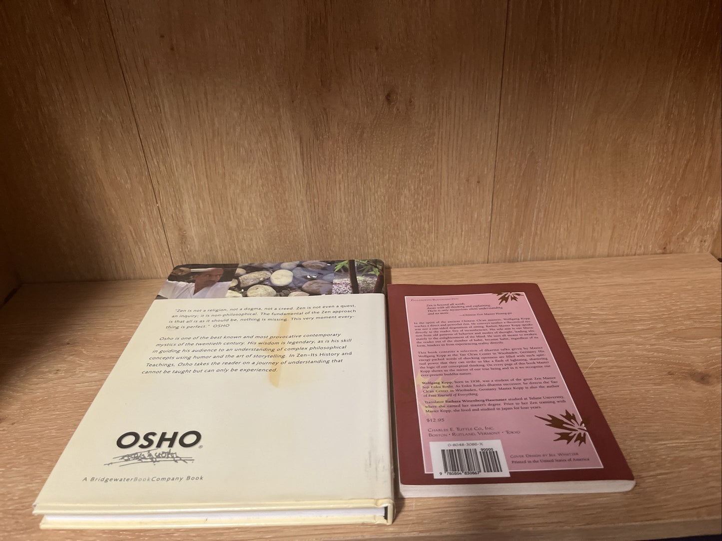 Zen Book Lot of 2 Wolfgang Kopp & OSHO Zen History Teaching Human Consciousness
