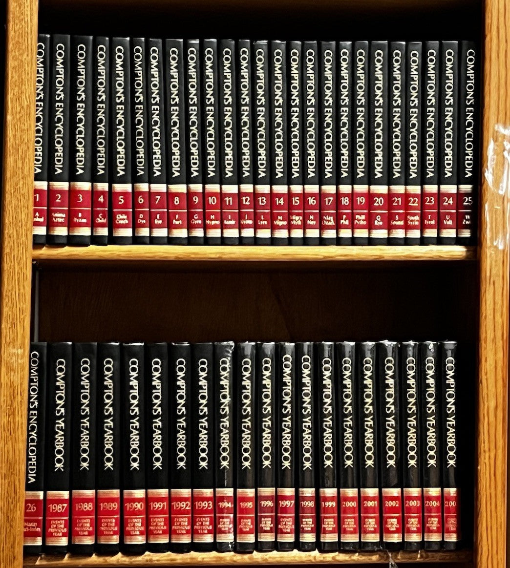 Compton's Encyclopedia Complete Set Volumes 1 - 26 & Yearbook of 1987 To 2005