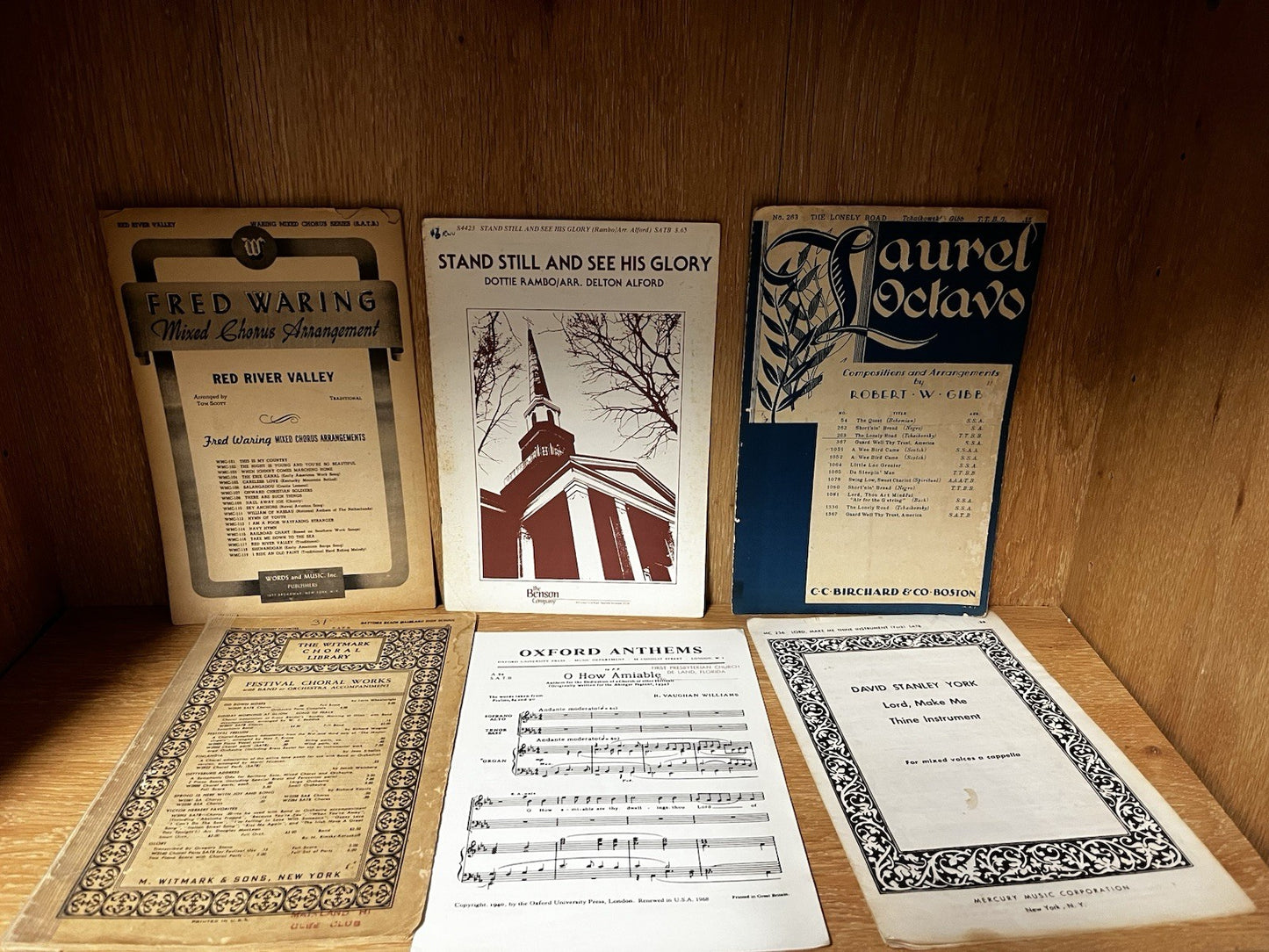Oxford Anthems Choir Sheet mixed Voices Cappella chorus Laurel Octavo 1912/40/50