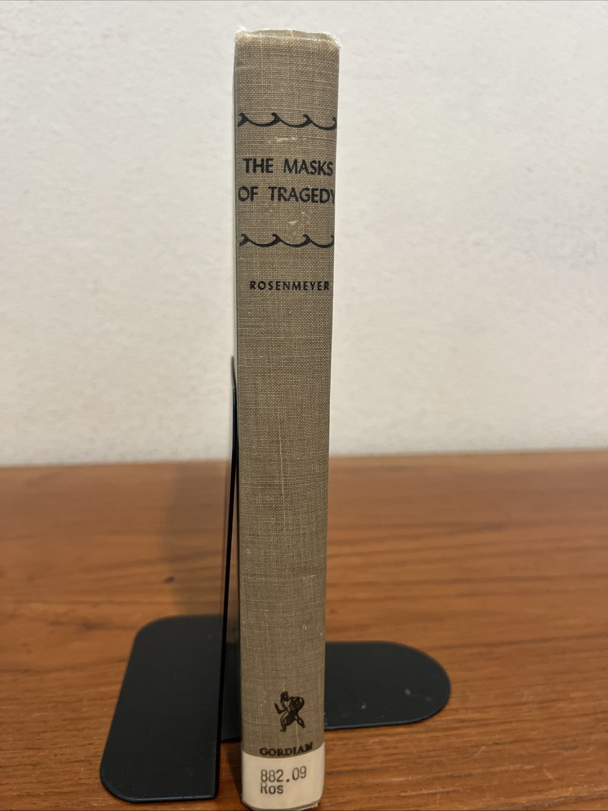 Masks of Tragedy, Essays on Six Greek Dramas Hardcover By Thomas G. (1971)