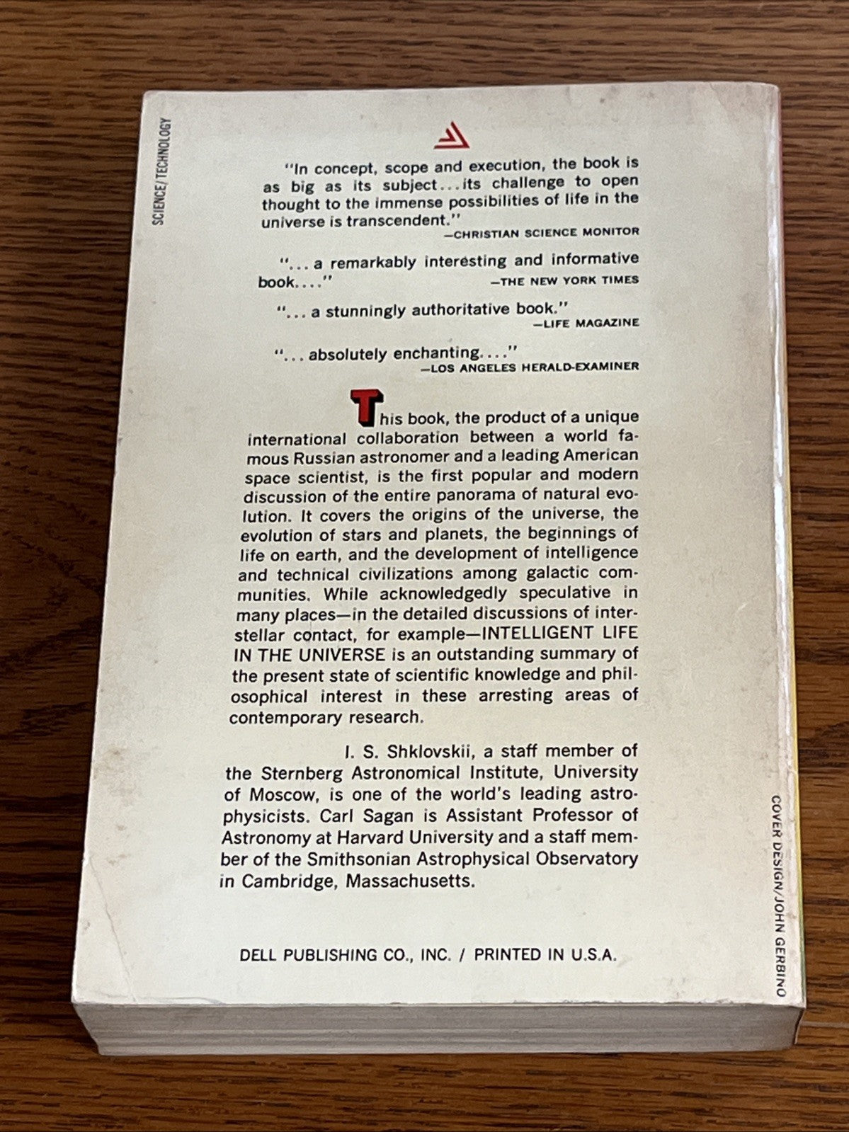 Intelligent Life In The Universe by Carl Sagan and I.S. Shklovskii 1966 PB UFOs