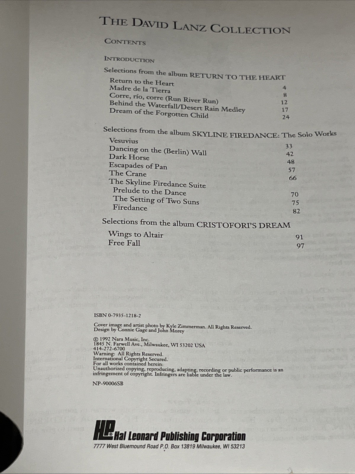 David Lanz Songbook The David Lanz Collection: New Age Piano Solos Narada