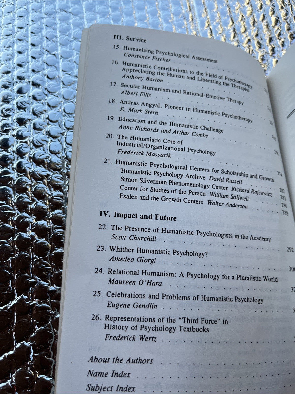 Frederick J. Wertz The Humanistic Movement: Recovering the Person in Psychology