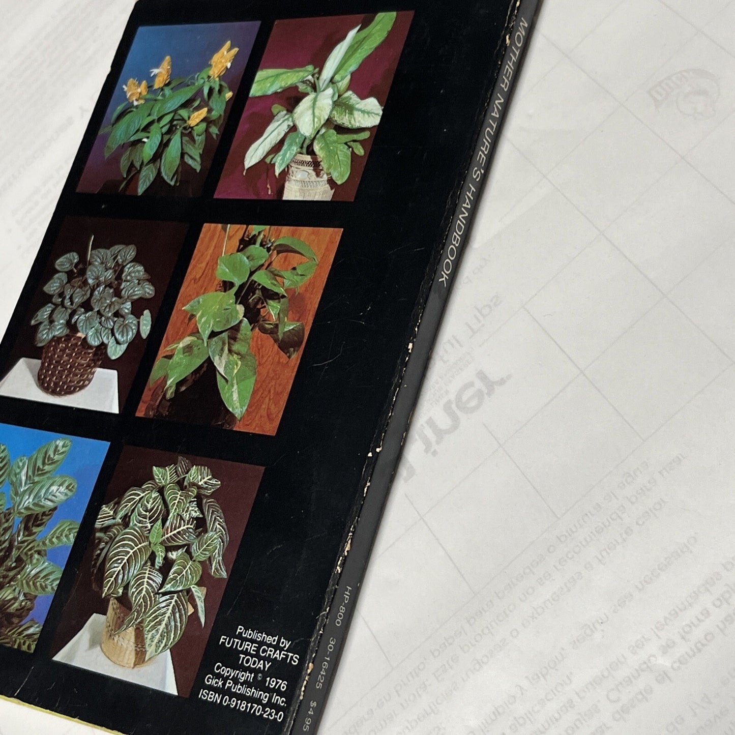 Mother Nature's Handbook Secrets for Thriving Indoor Plants Vintage Book (1976)