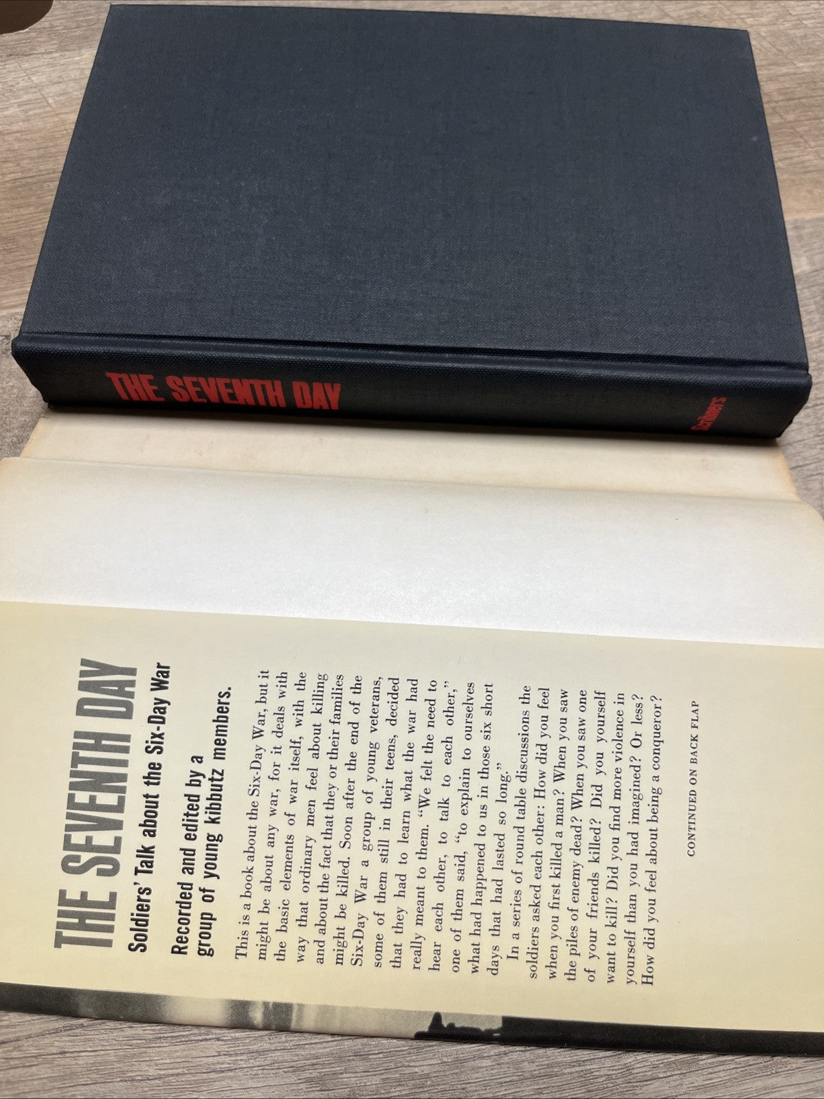 The 7th day, soldier's talk about Six days war, 1st English edit., USA , 1970.