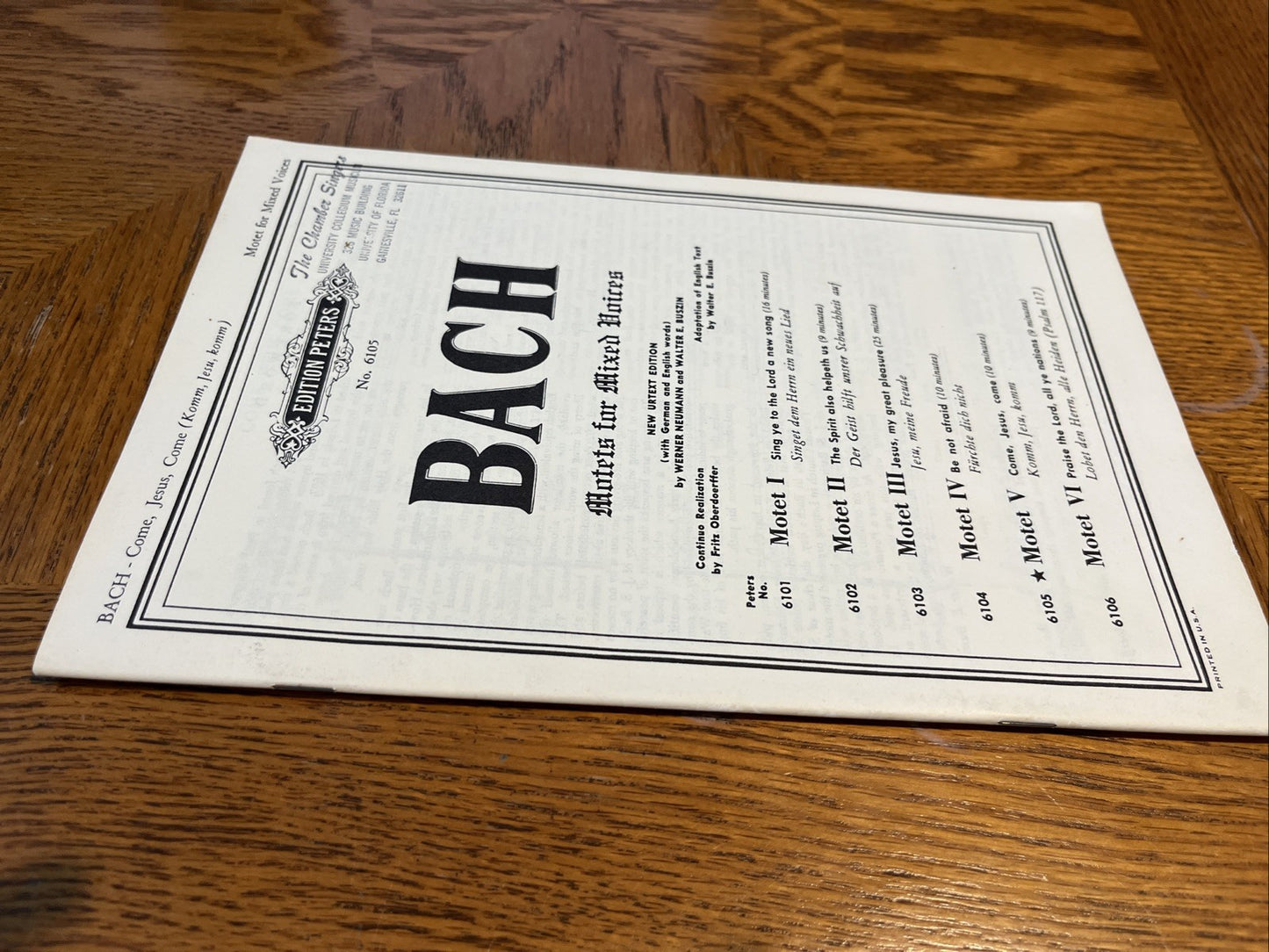 Bach Motes for Mixed Voices Motet 3 Jesu, my GReat pleasure SATB Score