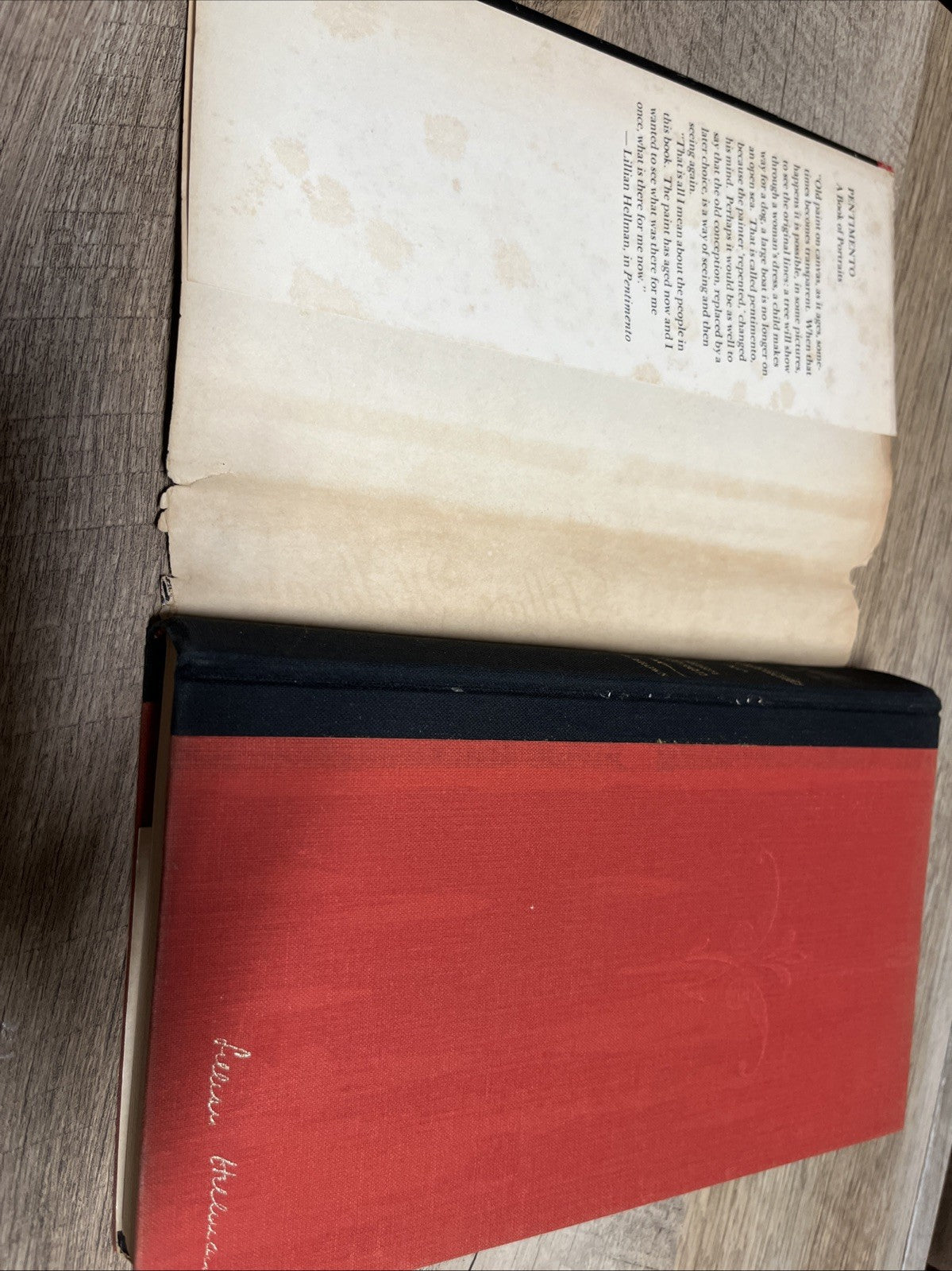 Pentimento 1st Edition Lillian Hellman 1973