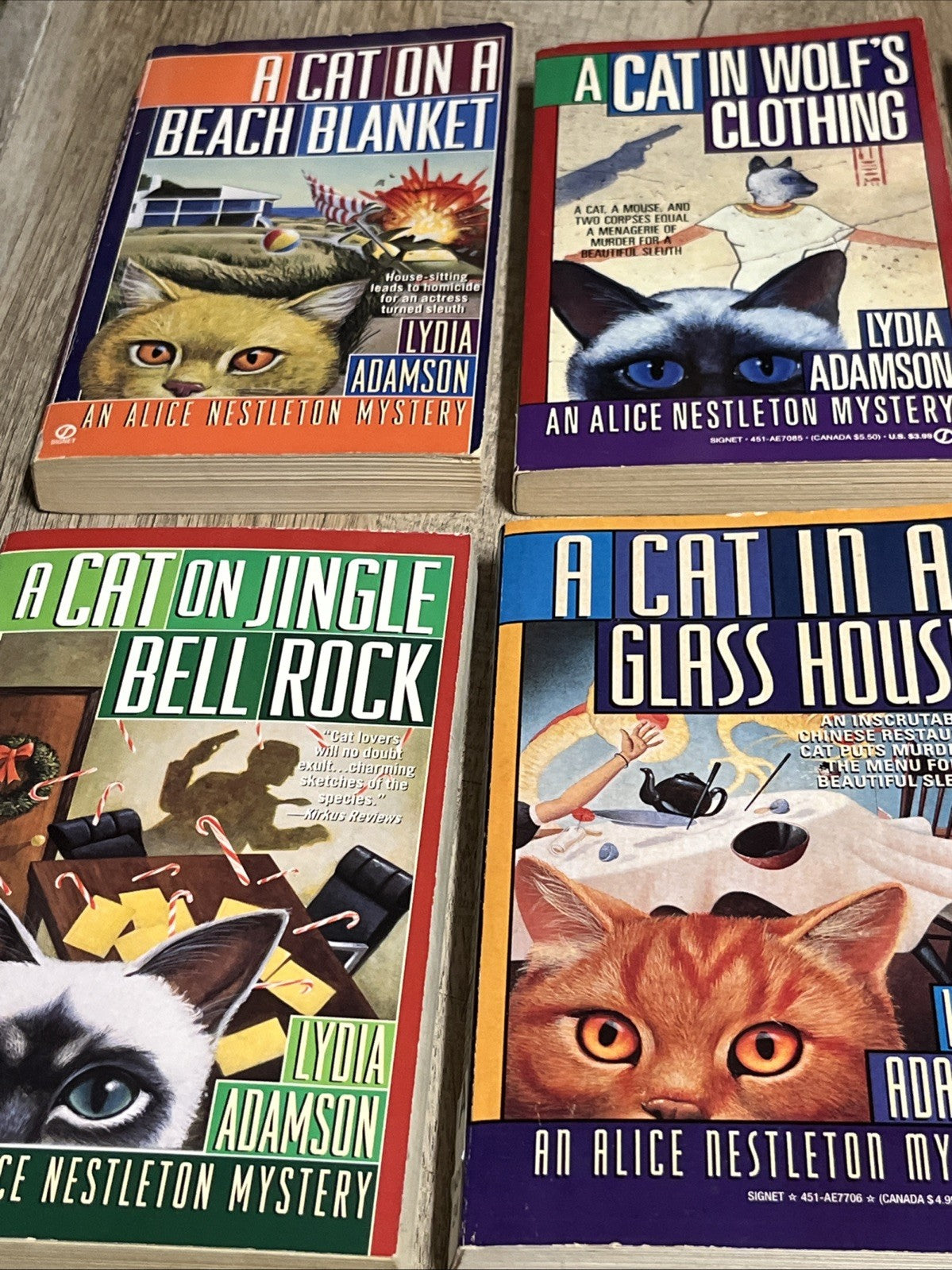 Lydia Adamson Book Lot Cat Mystery Alice Nestleton Lot of 6 Paperback