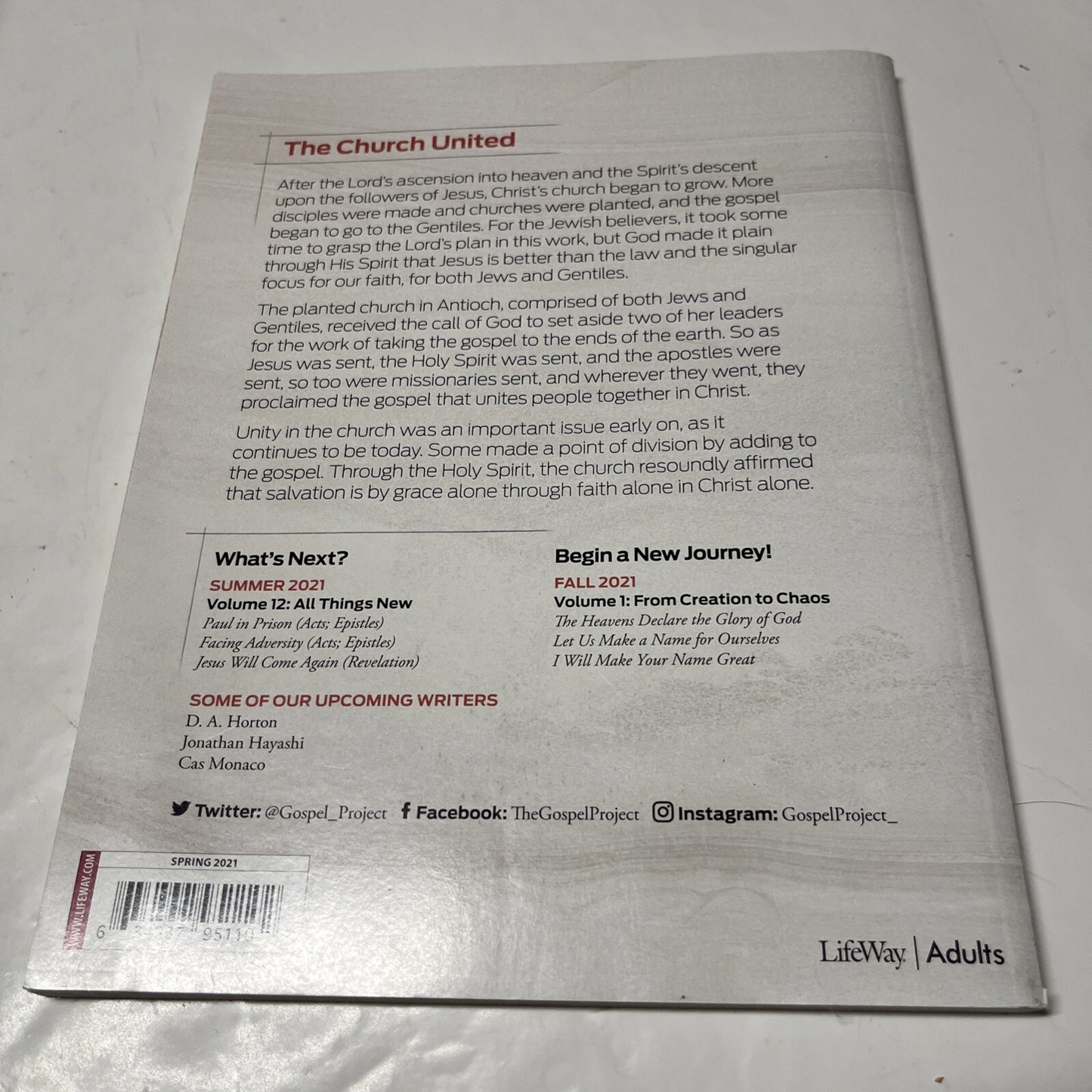 The Gospel Project Volume 11 , The Church United Spring 2021