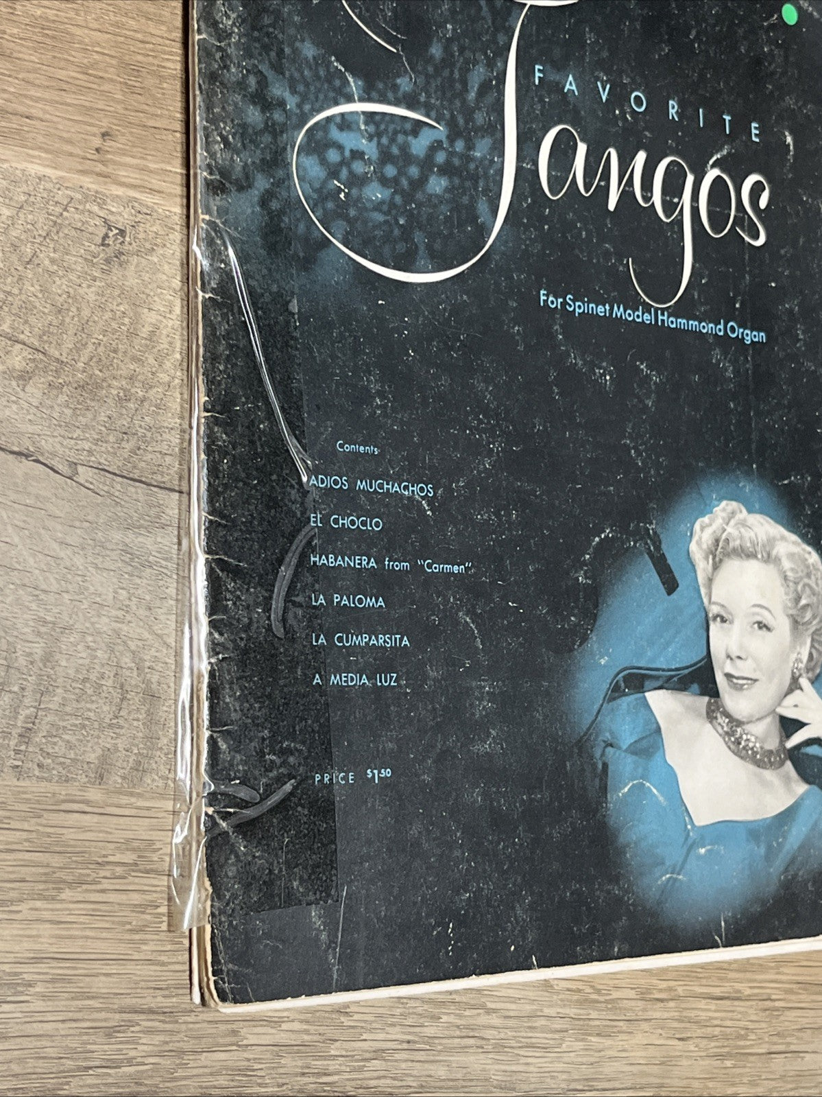 Ethel Smith's Favorite Tangos Songbook For Spinet Model Hammond Organ 1952