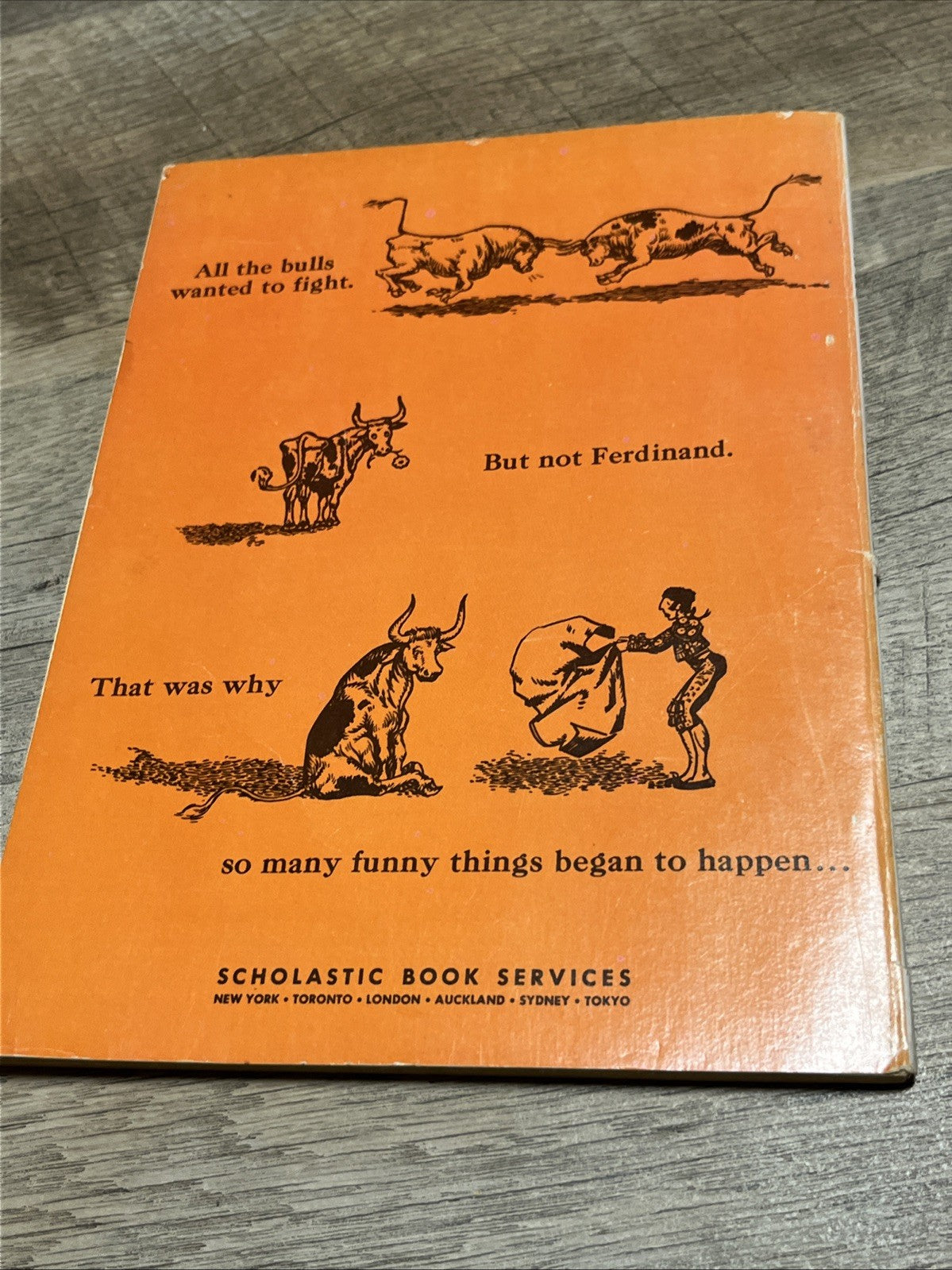 The Story of Ferdinand Munro Leaf 1964 Scholastic Book Services Paperback