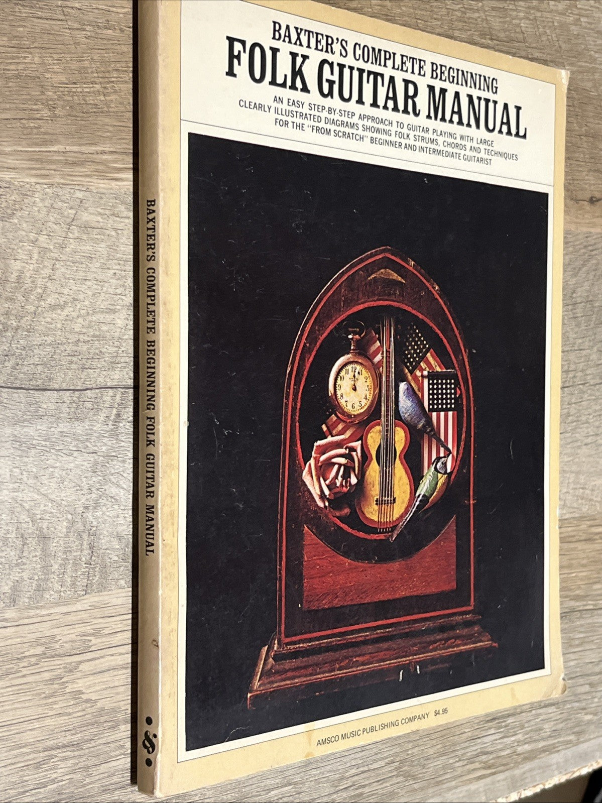 BAXTER'S COMPLETE BEGINNING FOLK GUITAR MANUAL By Bob Baxter Excellent Condition