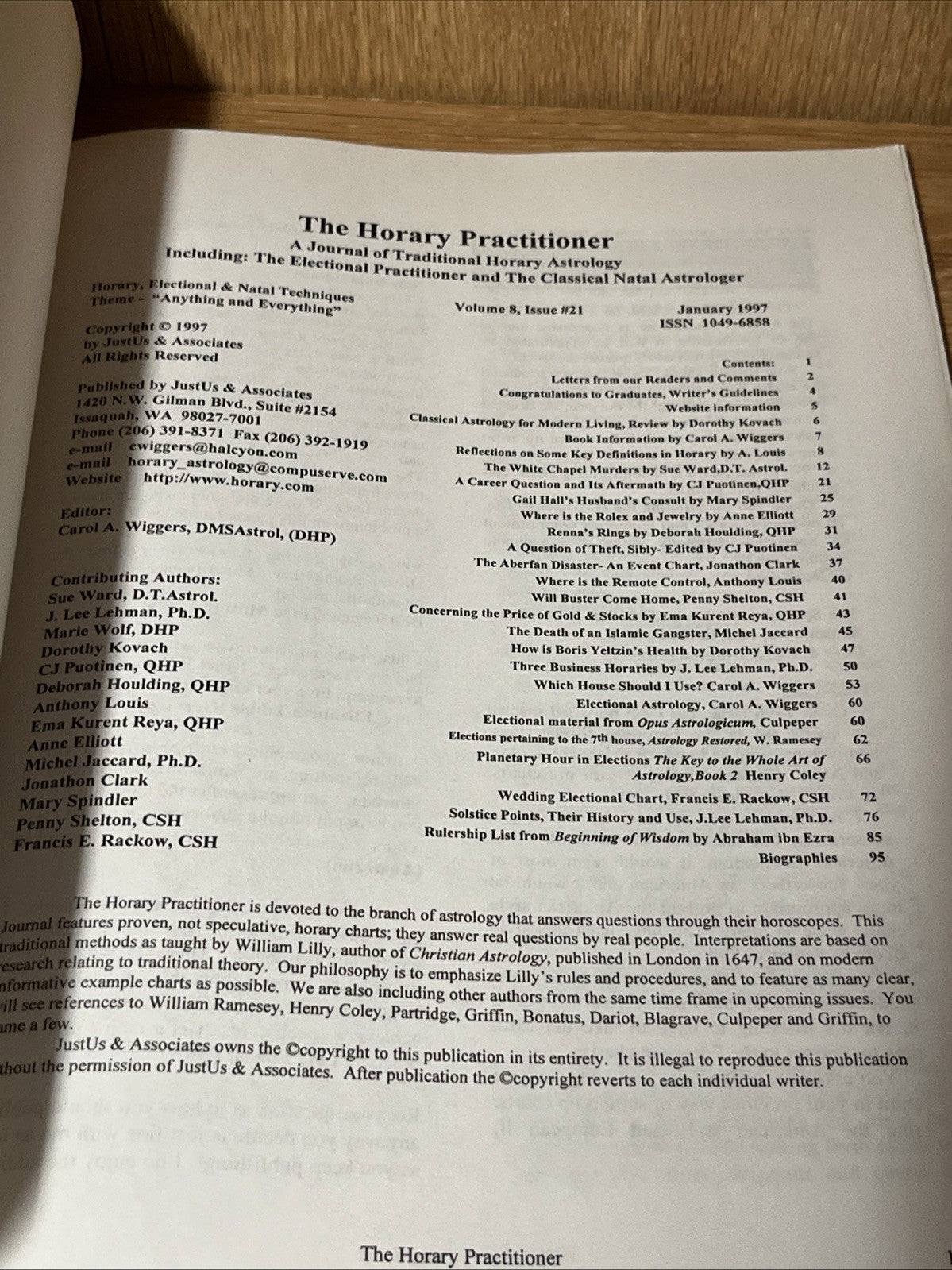 The Horary Practitioner :Electional Practitioner &The Classical Natal Astrologer