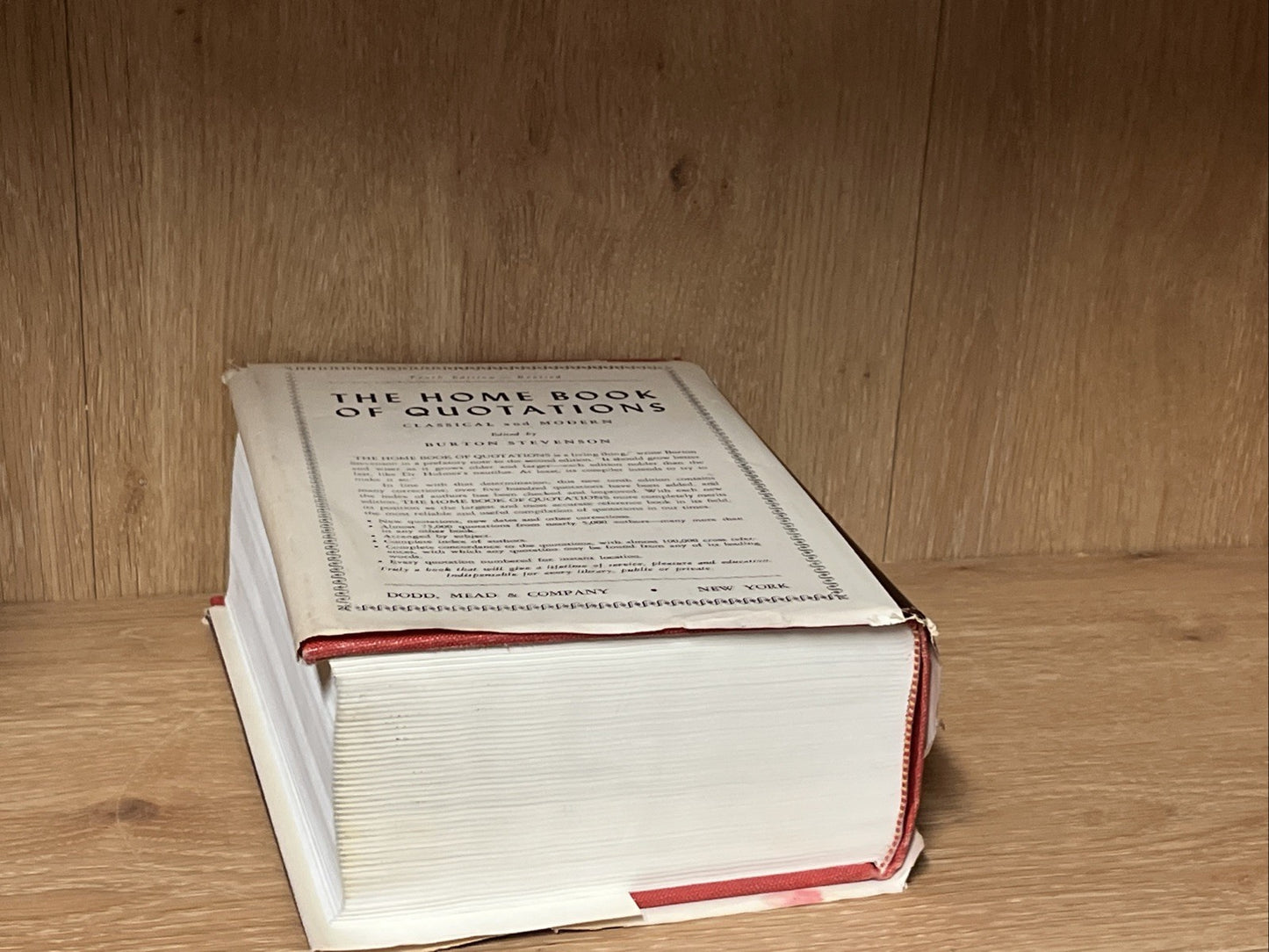 The Home Book OF Quatations Classical And Modern By Burton Stevenson 1967