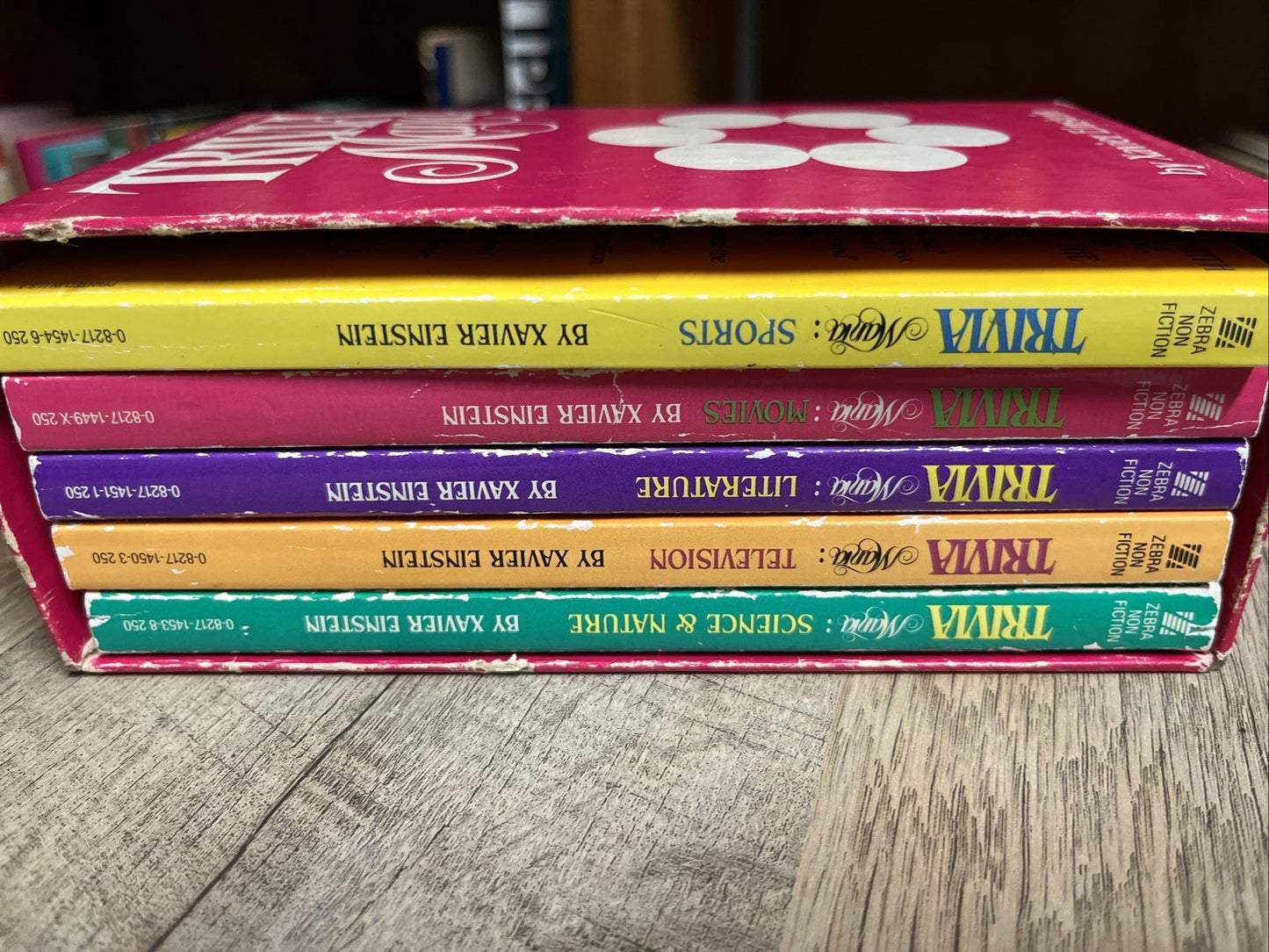 Trivia Mania Xavier Einstein 1984 Third Printing Box Lot 5 Movies Sports History