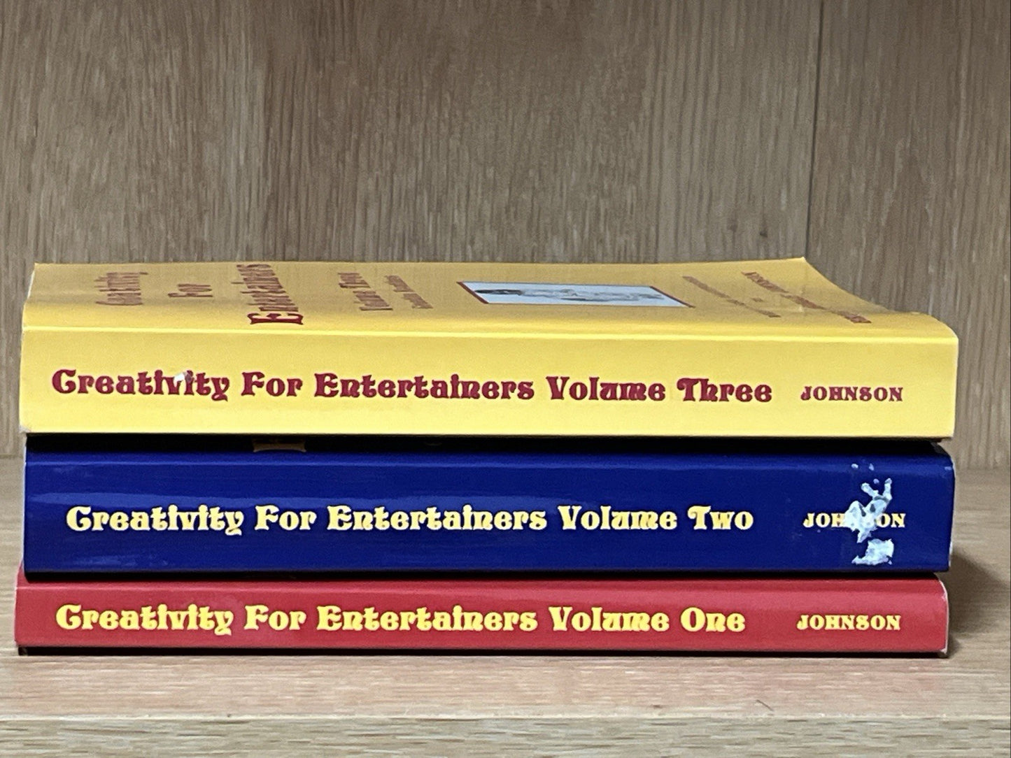 Creativity For Entertainers Volume 1–3 by Bruce Charlie Johnson Signed Copy