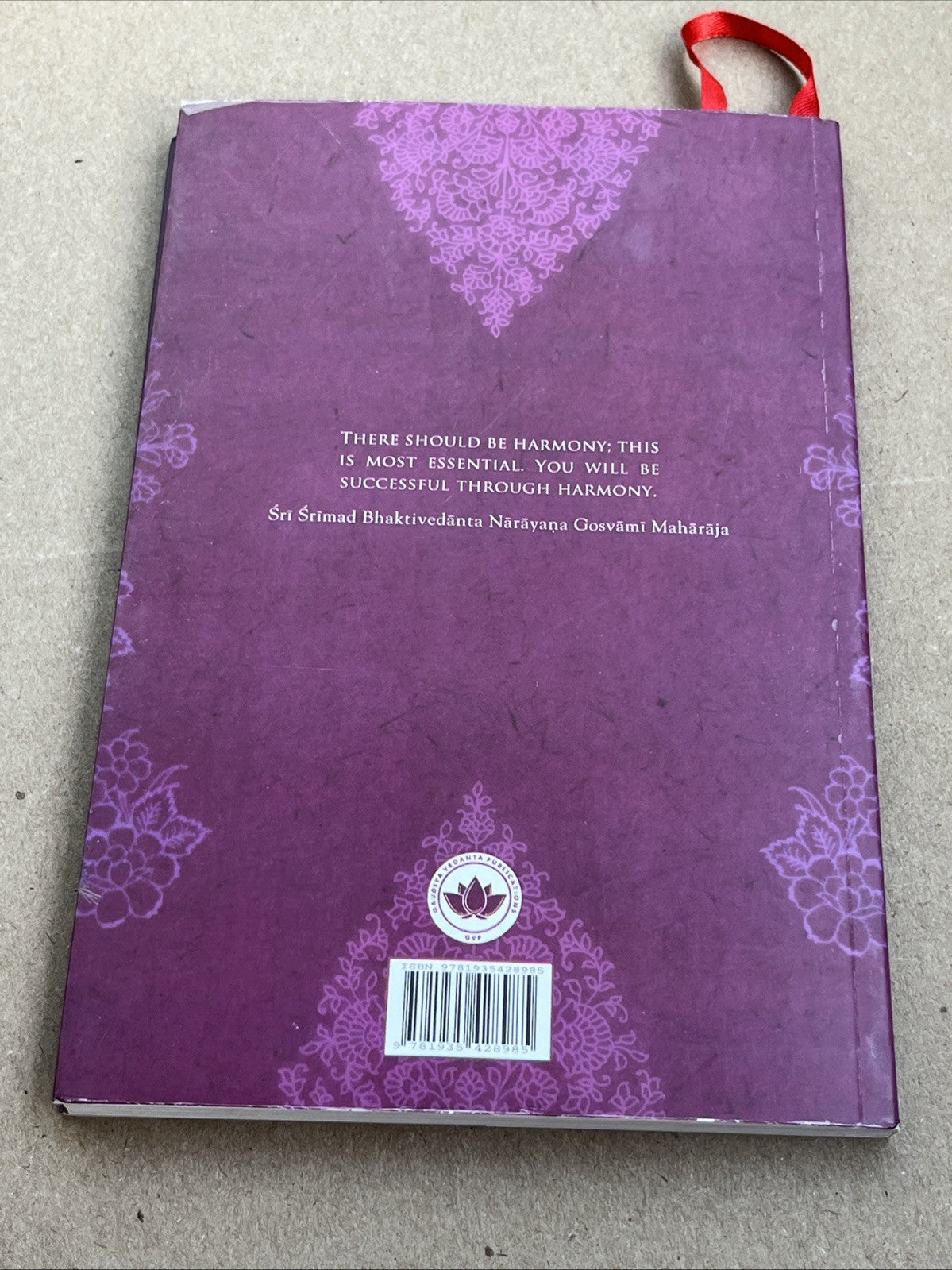 Harmony by Sri Srimad Bhaktivedanta Narayana Gosvami Maharaja