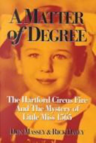 A Matter of Degree Don Massey Rick Davey HC 2001 1st ED