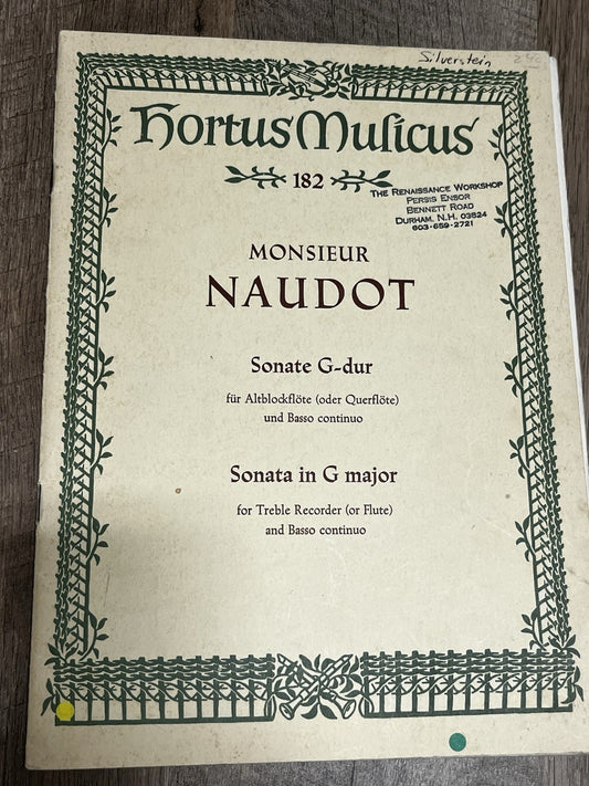 #182 Monsieur NAUDOT ~ Sonate G-dur / Sonata In G Major 1968