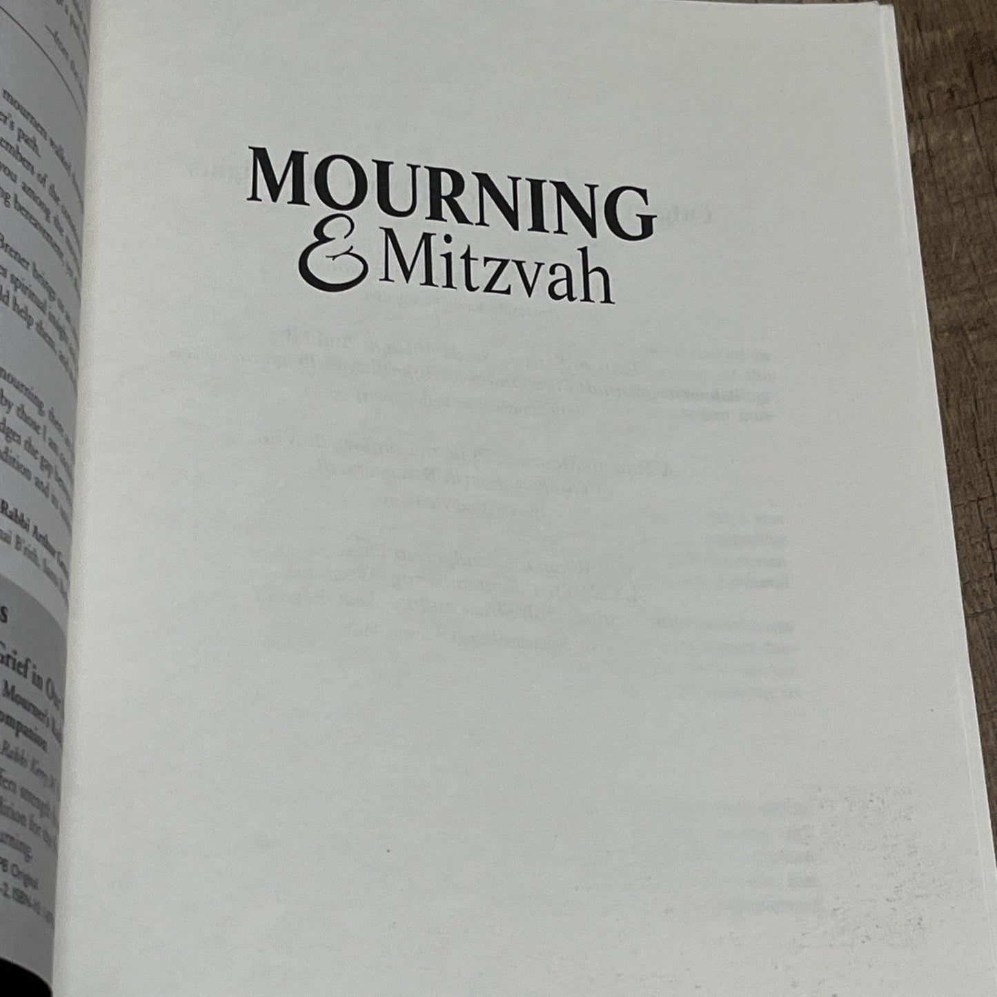 Mourning & Mitzvah 2nd Ed A Guided Journal for Walking the Mourners Path Through