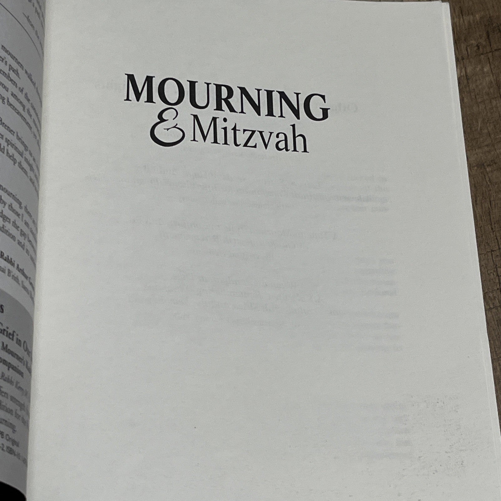 Mourning & Mitzvah 2nd Ed A Guided Journal for Walking the Mourners Path Through