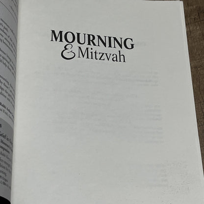 Mourning & Mitzvah 2nd Ed A Guided Journal for Walking the Mourners Path Through