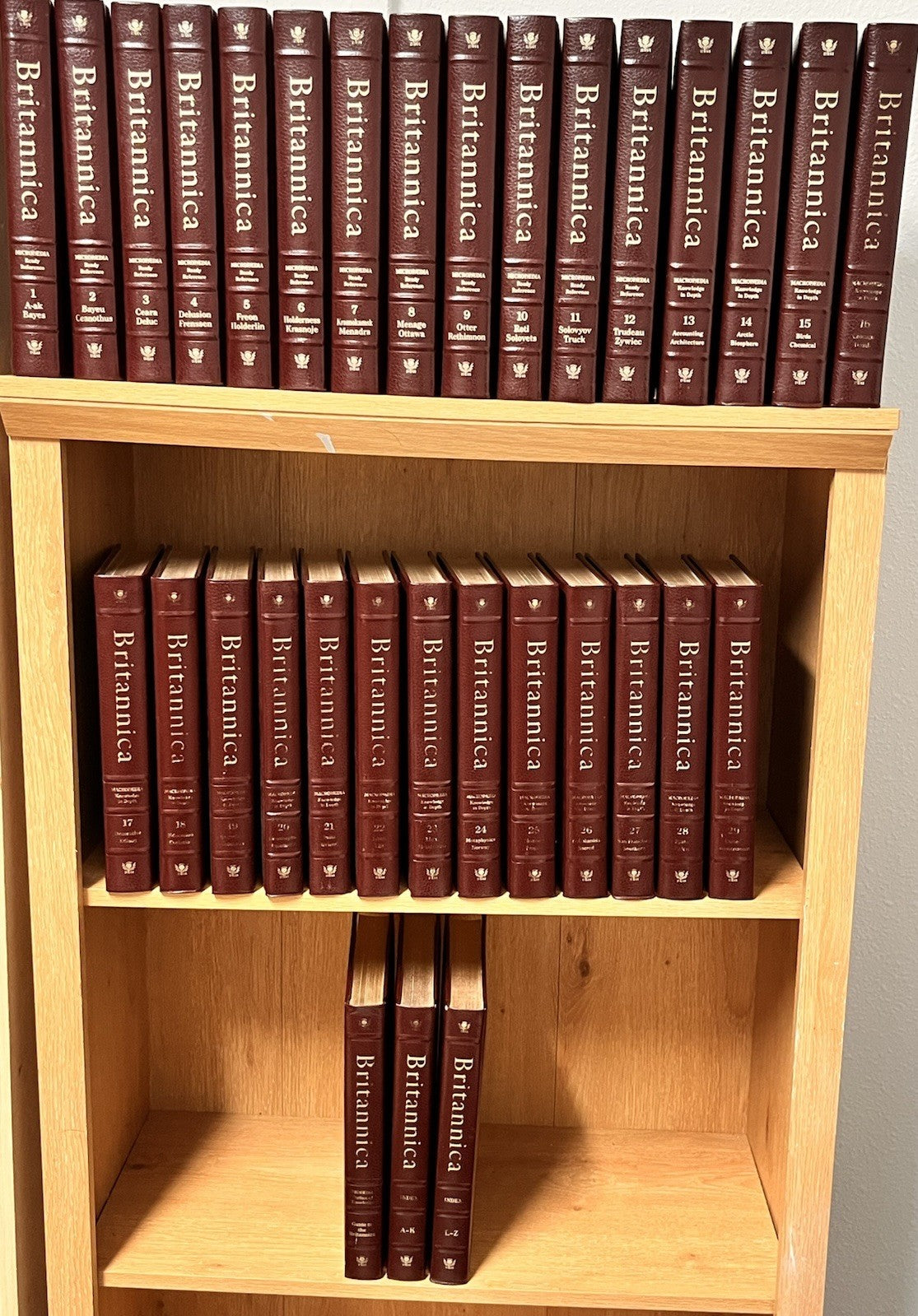 Encyclopedia Britannica 15th ANNIVERSARY Ed Sets 47 pc Guide| Annual|Events 1987
