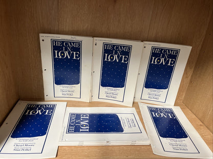 Lot of 8 He Came In Love - A Christmas Musical for SAB Choir Cheryl Moore/pathel