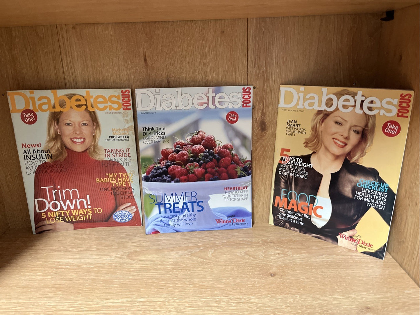 Diabetes Focus Magazine Lot of 3 — 2004/2007/2008