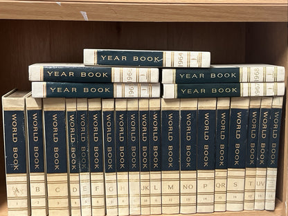 Vintage 1961 World Book Encyclopedia Sets {Missing Vol 19} +Year book 1964-68