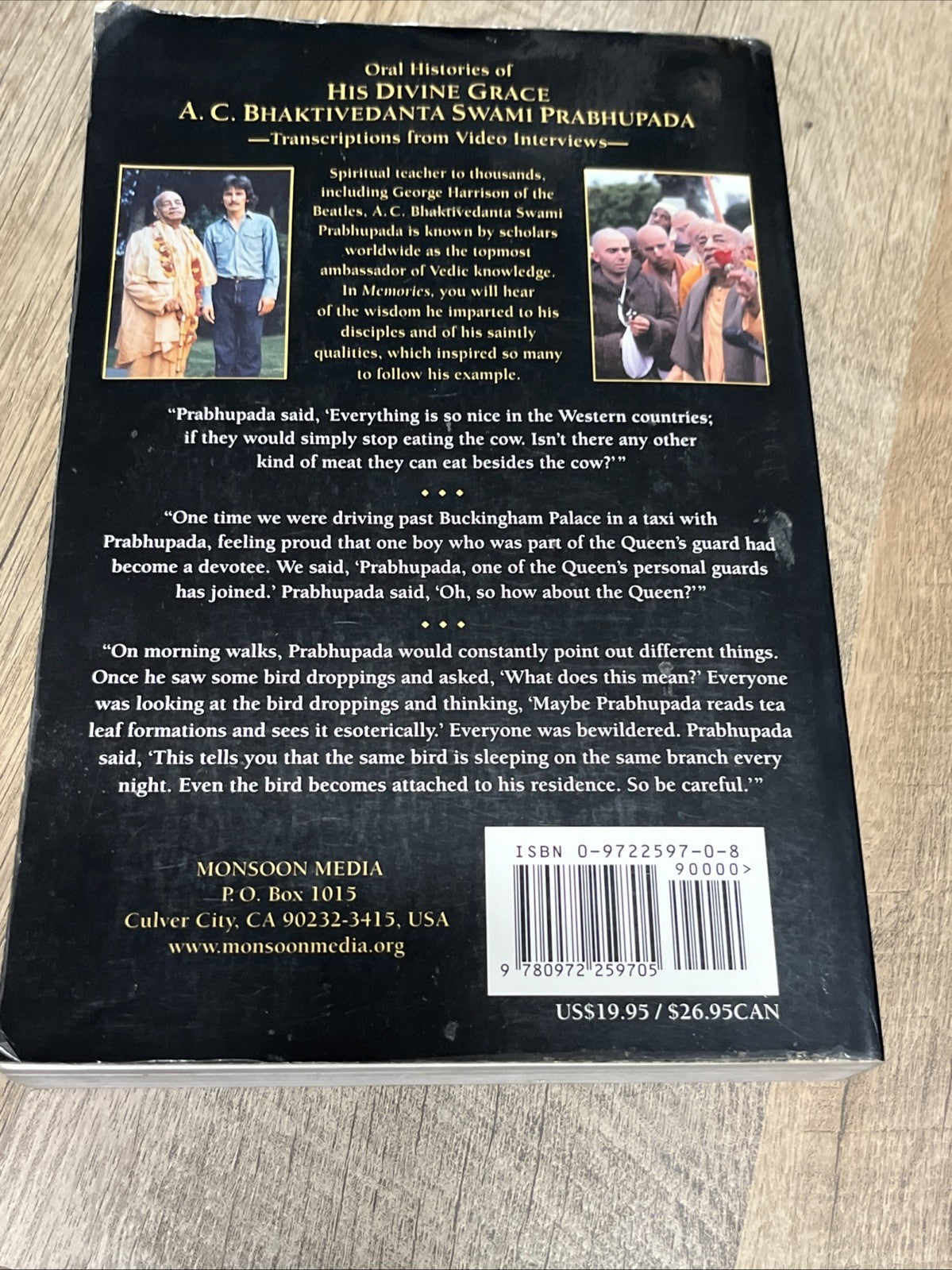 Memories Anecdotes of a Modern-Day Saint Swami Prabhupada Vol. 1