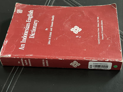 AN INDONESIAN-ENGLISH DICTIONARY By John M. Echols & Hassan Shadily - 1978