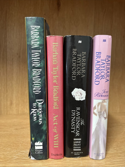 Barbara Taylor Bradford Lot of 4 Hardcover Book
